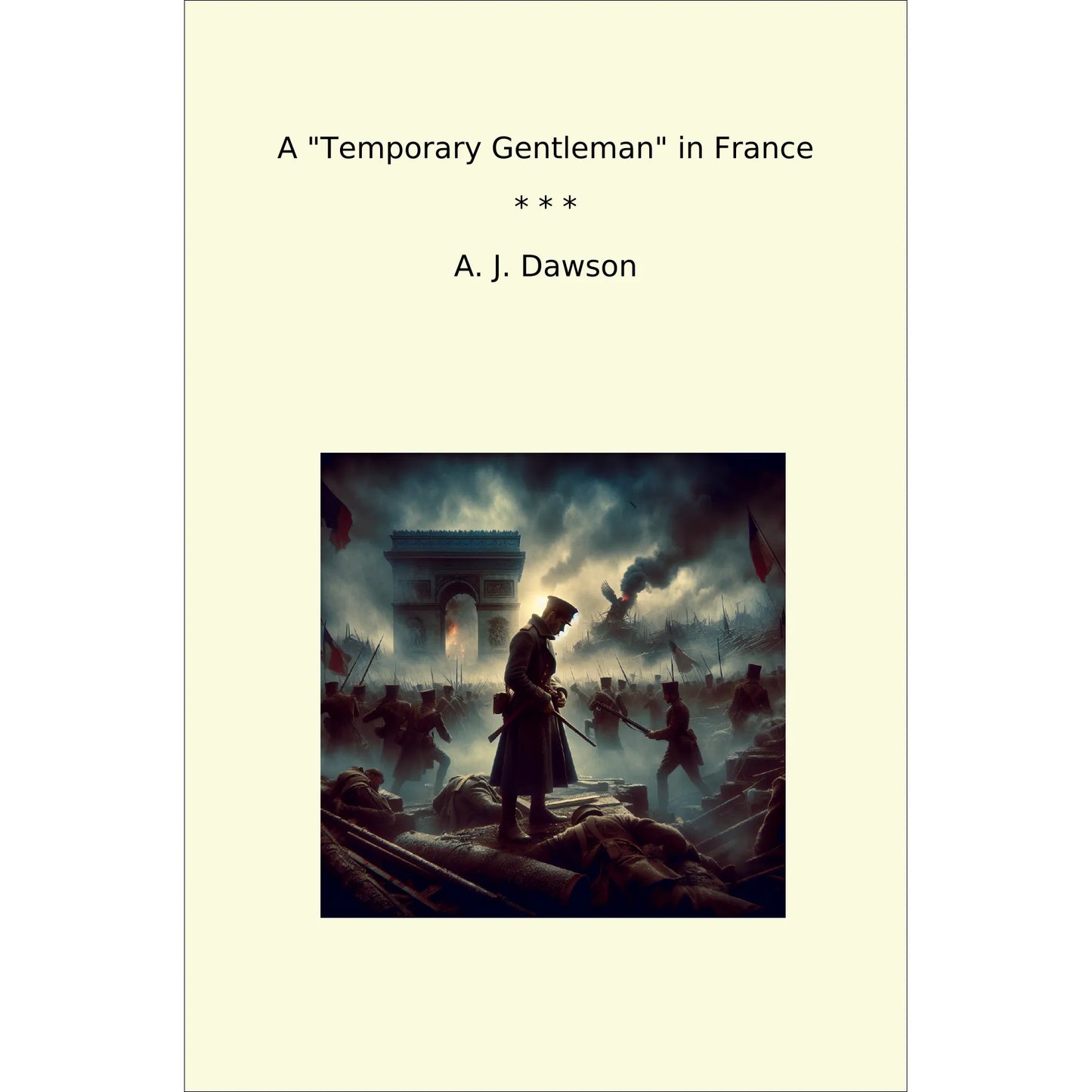 Book cover A "Temporary Gentleman" in France