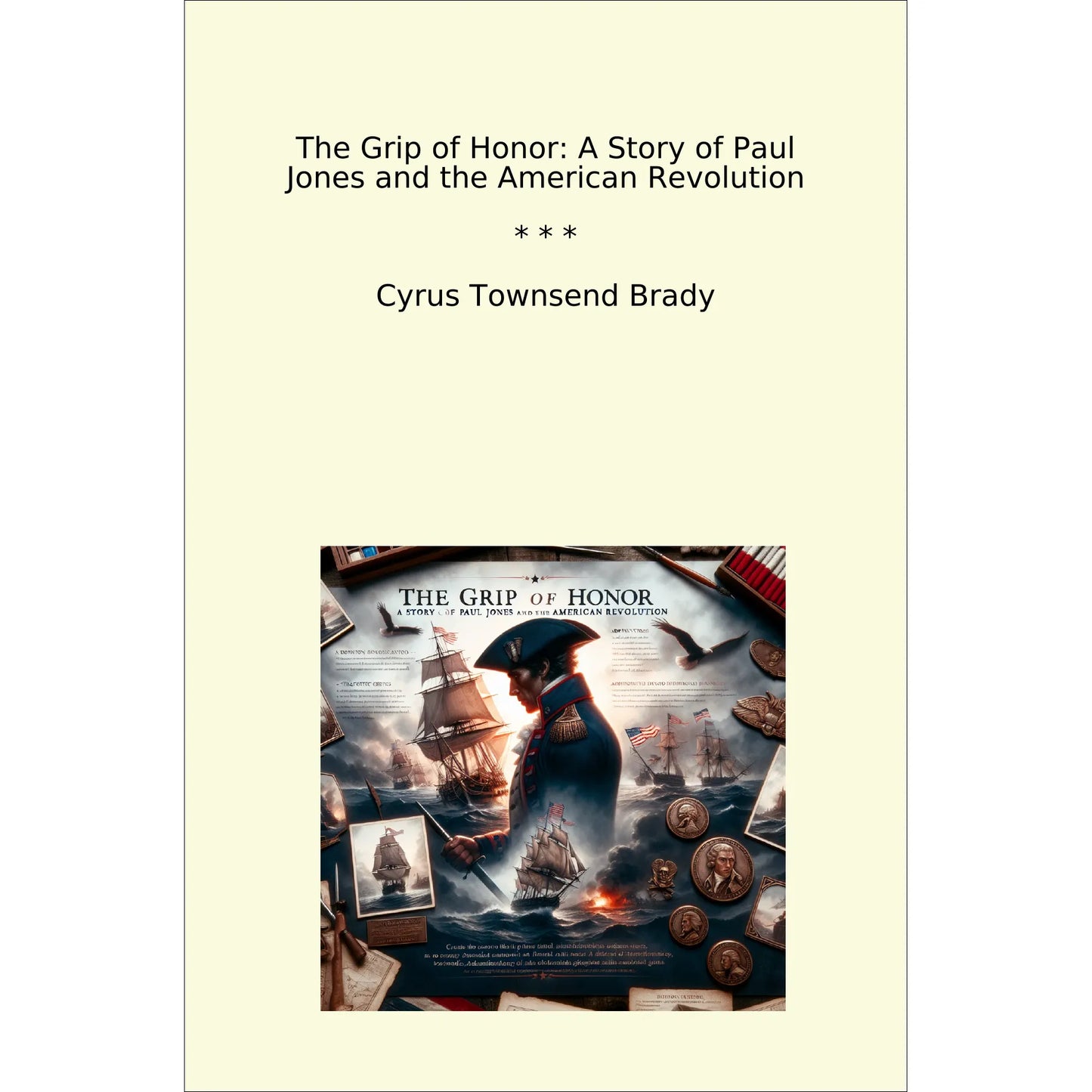 Book cover The Grip of Honor: A Story of Paul Jones and the American Revolution