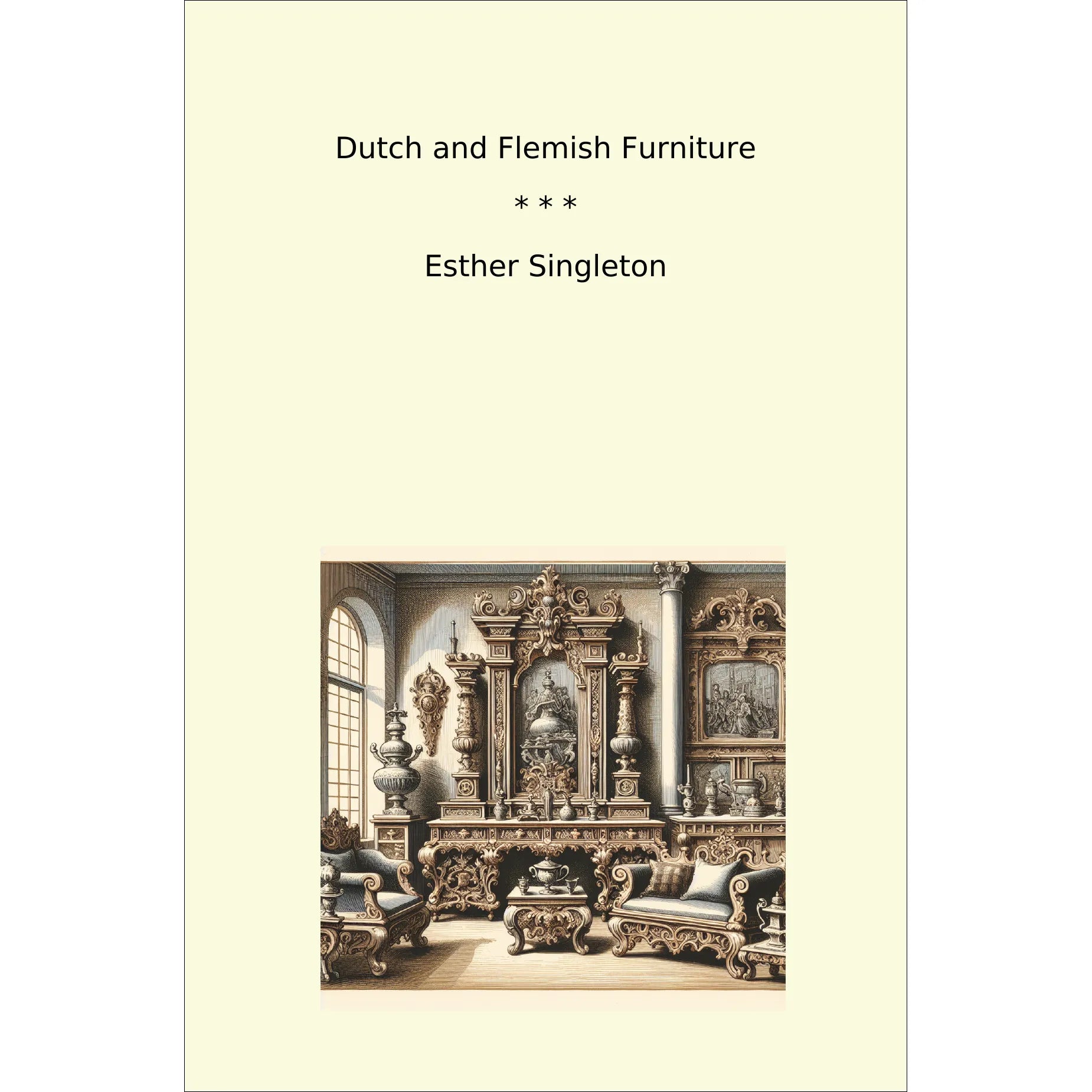 Book cover Dutch and Flemish Furniture