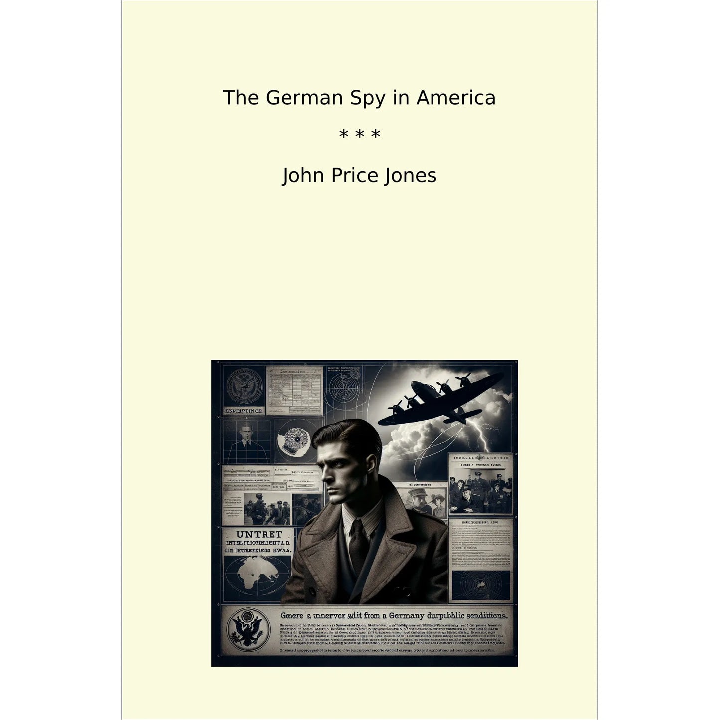 Book cover The German Spy in America