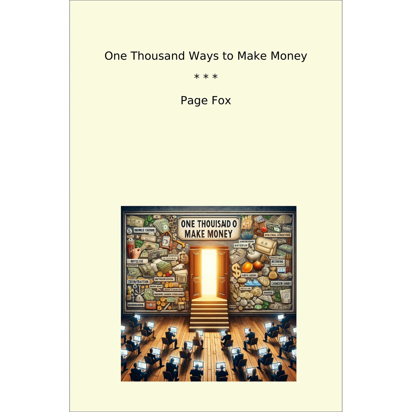 Book cover One Thousand Ways to Make Money