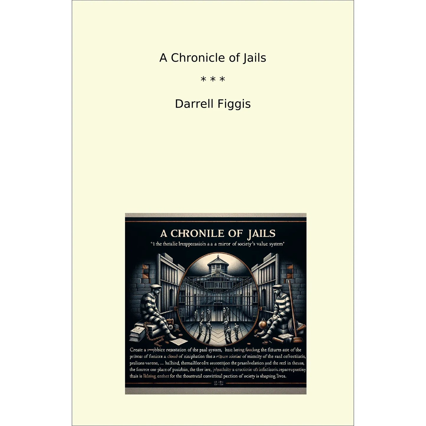 Book cover A Chronicle of Jails