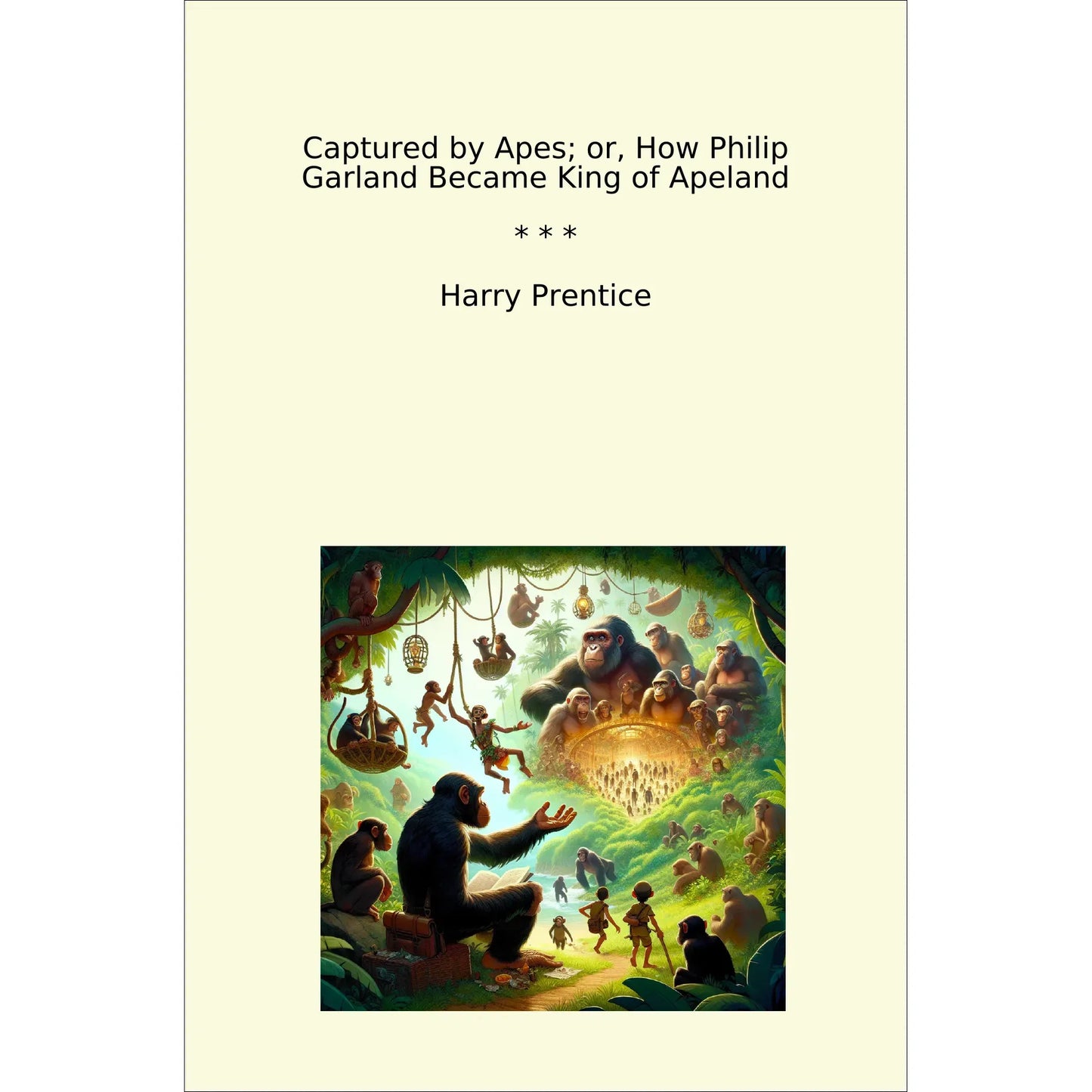 Book cover Captured by Apes; or, How Philip Garland Became King of Apeland