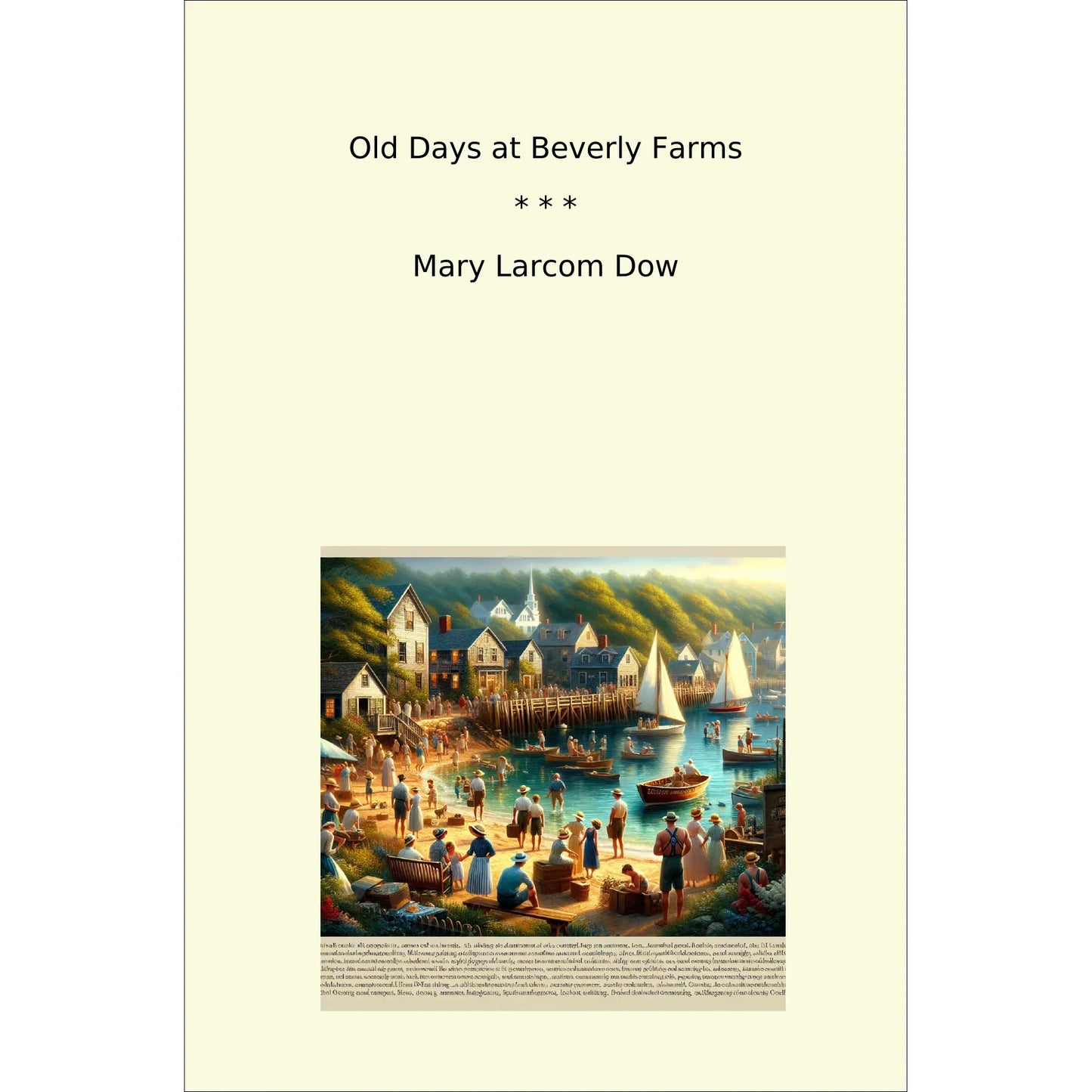 Book cover Old Days at Beverly Farms