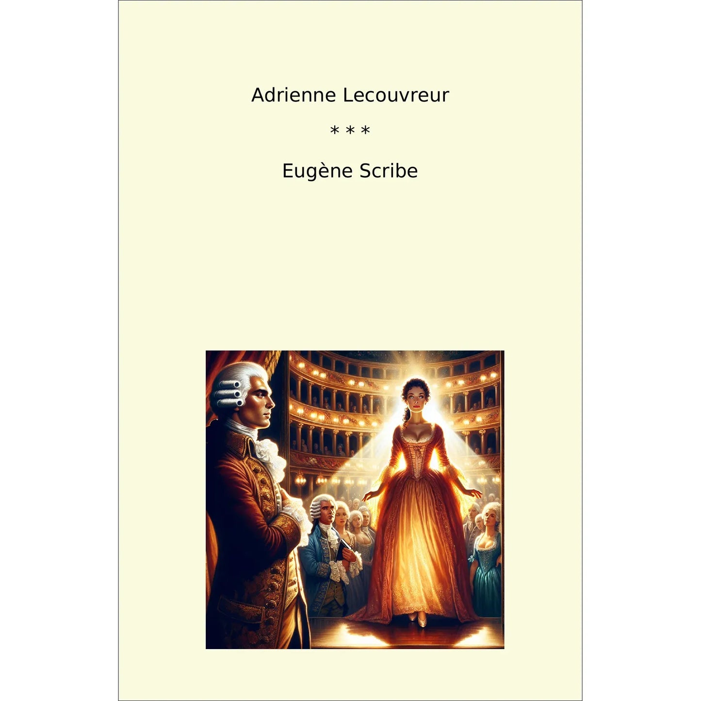 Book cover Adrienne Lecouvreur