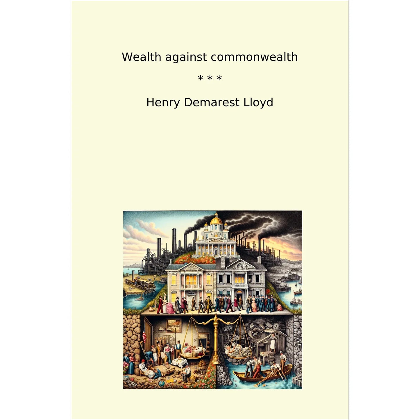 Book cover Wealth against commonwealth
