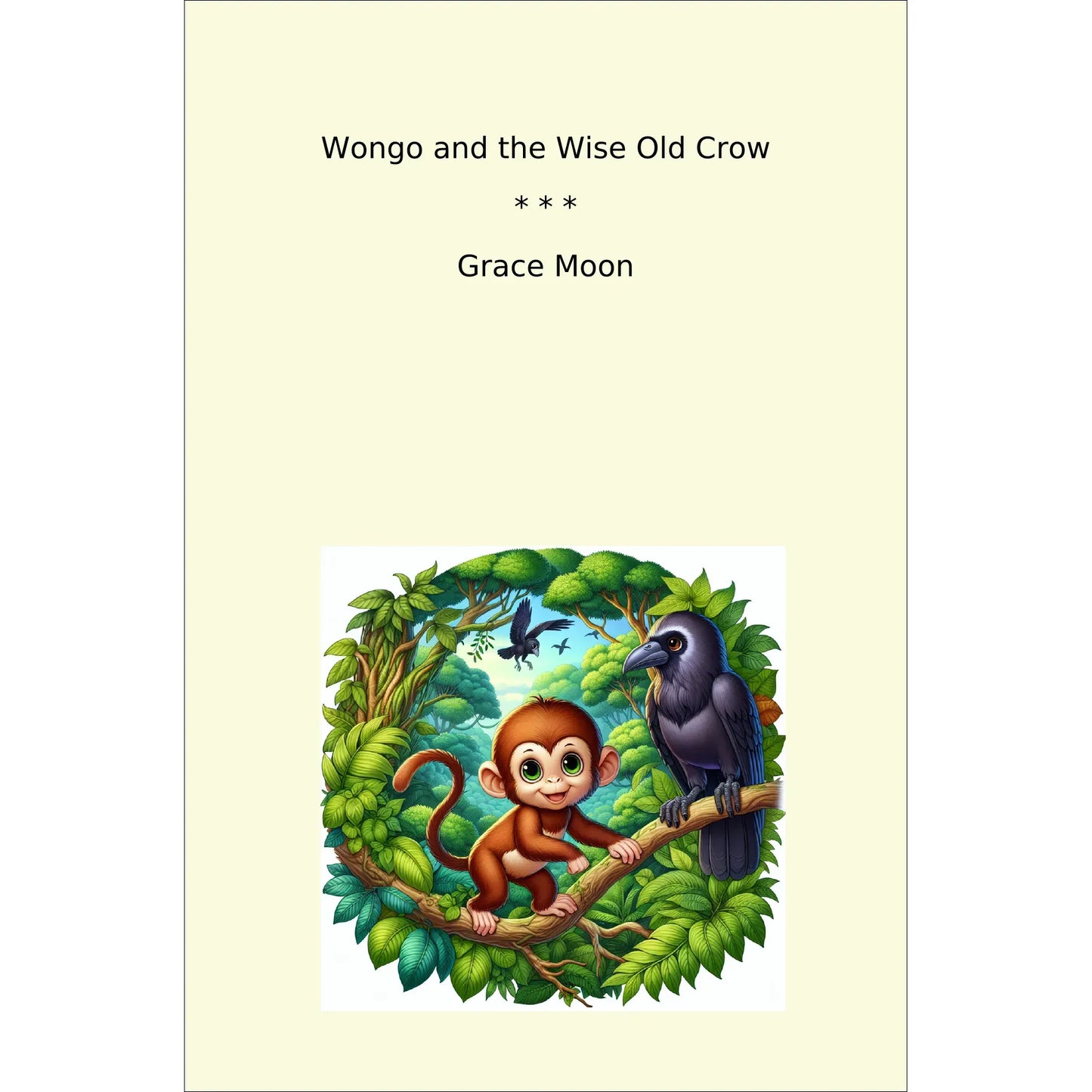 Book cover Wongo and the Wise Old Crow
