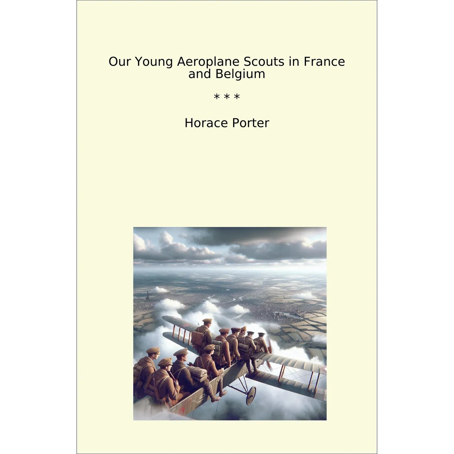 Book cover Our Young Aeroplane Scouts in France and Belgium