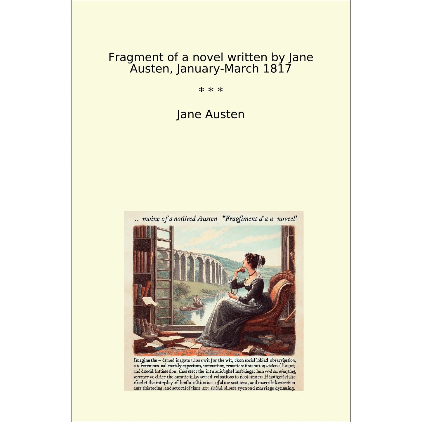 Book cover Fragment of a novel written by Jane Austen, January-March 1817