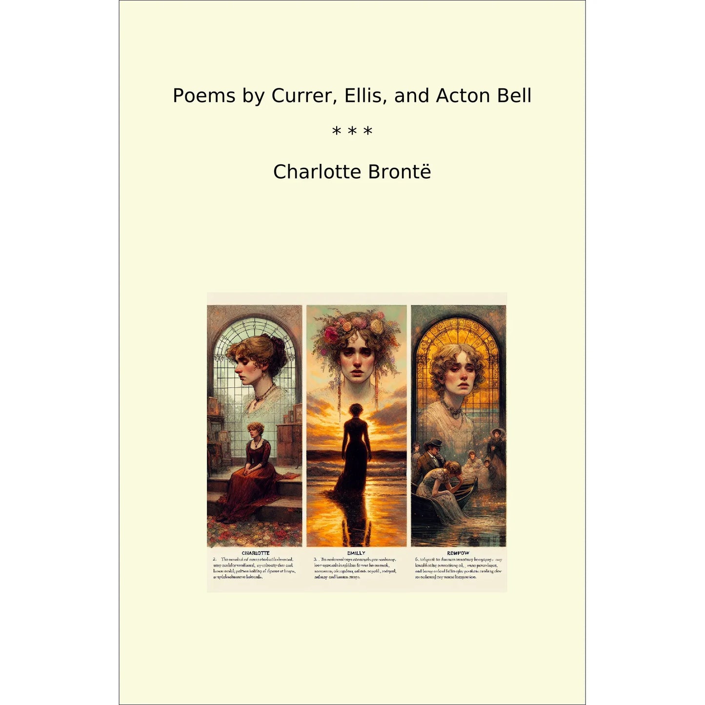 Book cover Poems by Currer, Ellis, and Acton Bell