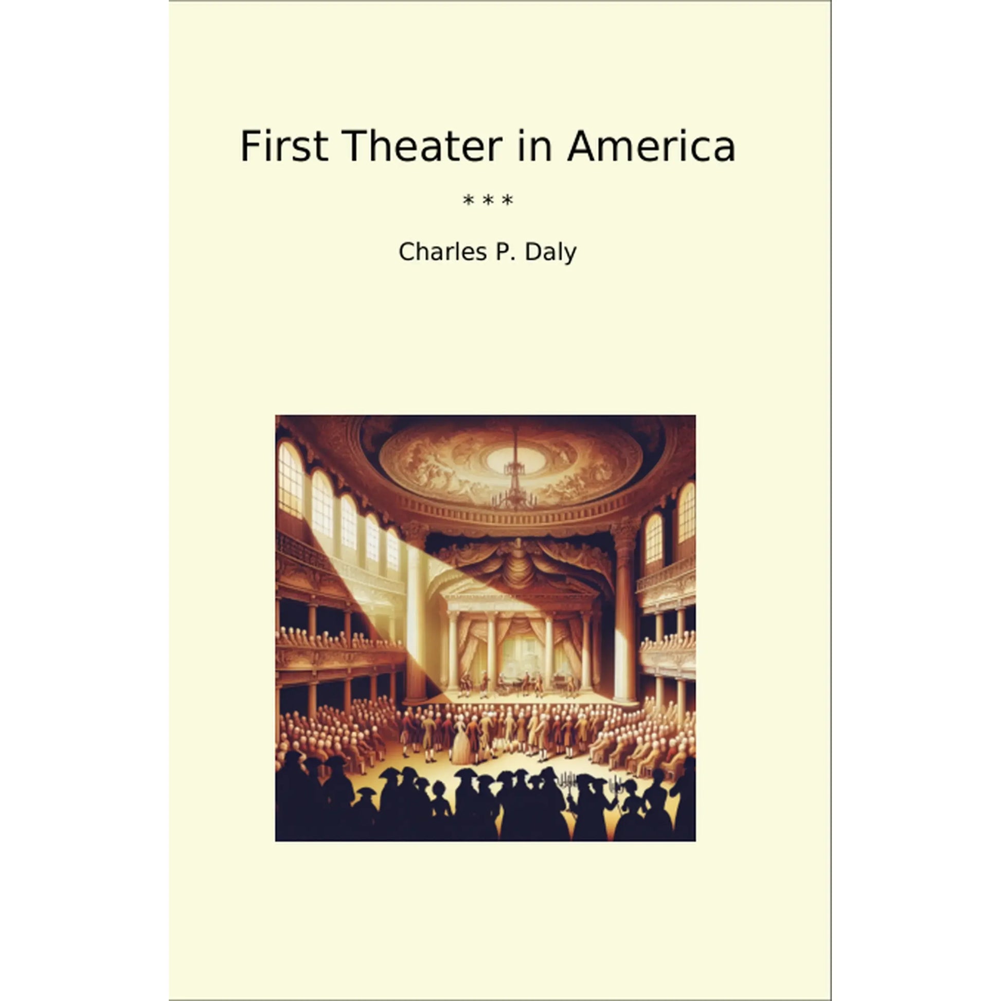 Book cover First Theater in America