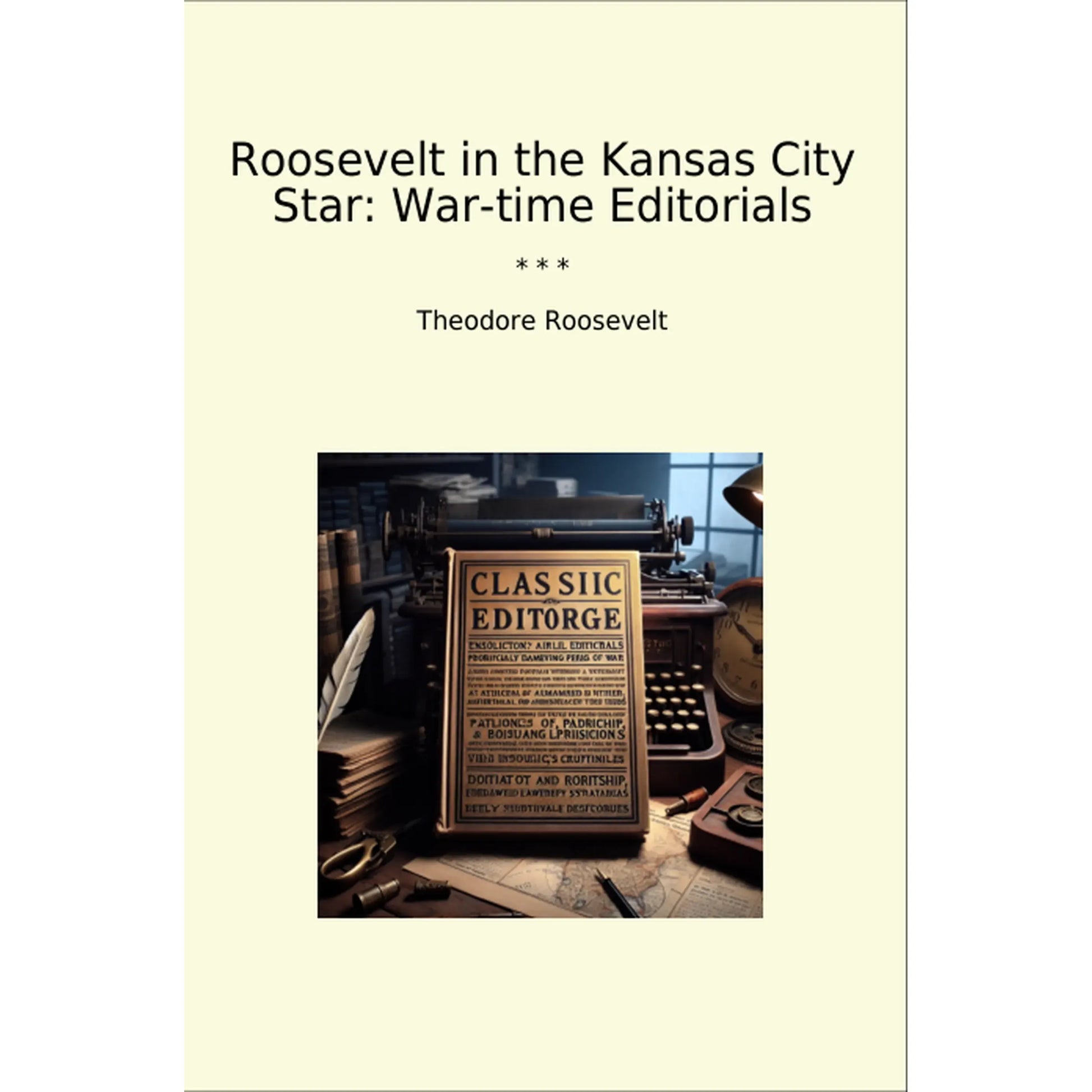 Book cover Roosevelt in the Kansas City Star: War-time Editorials