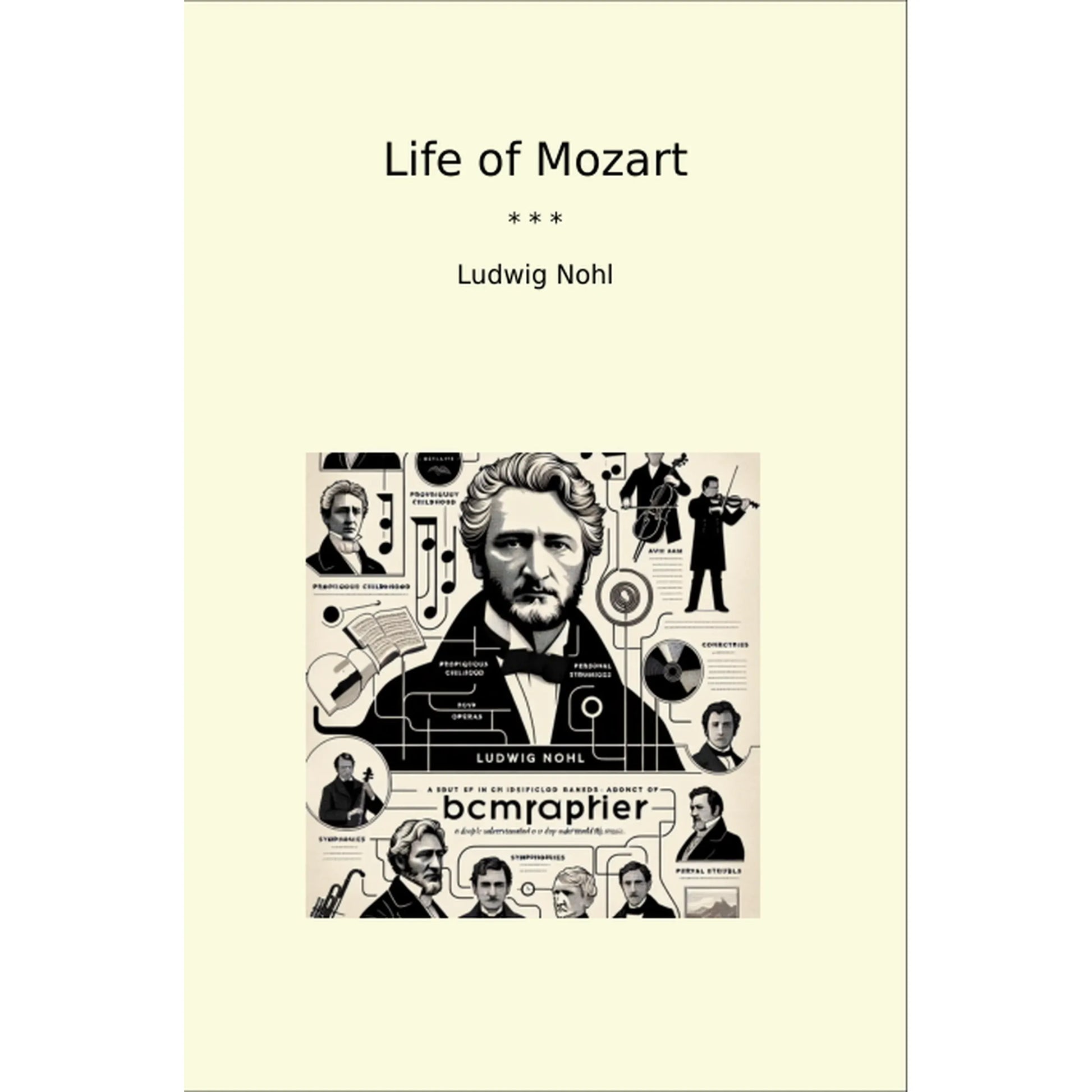 Book cover Life of Mozart