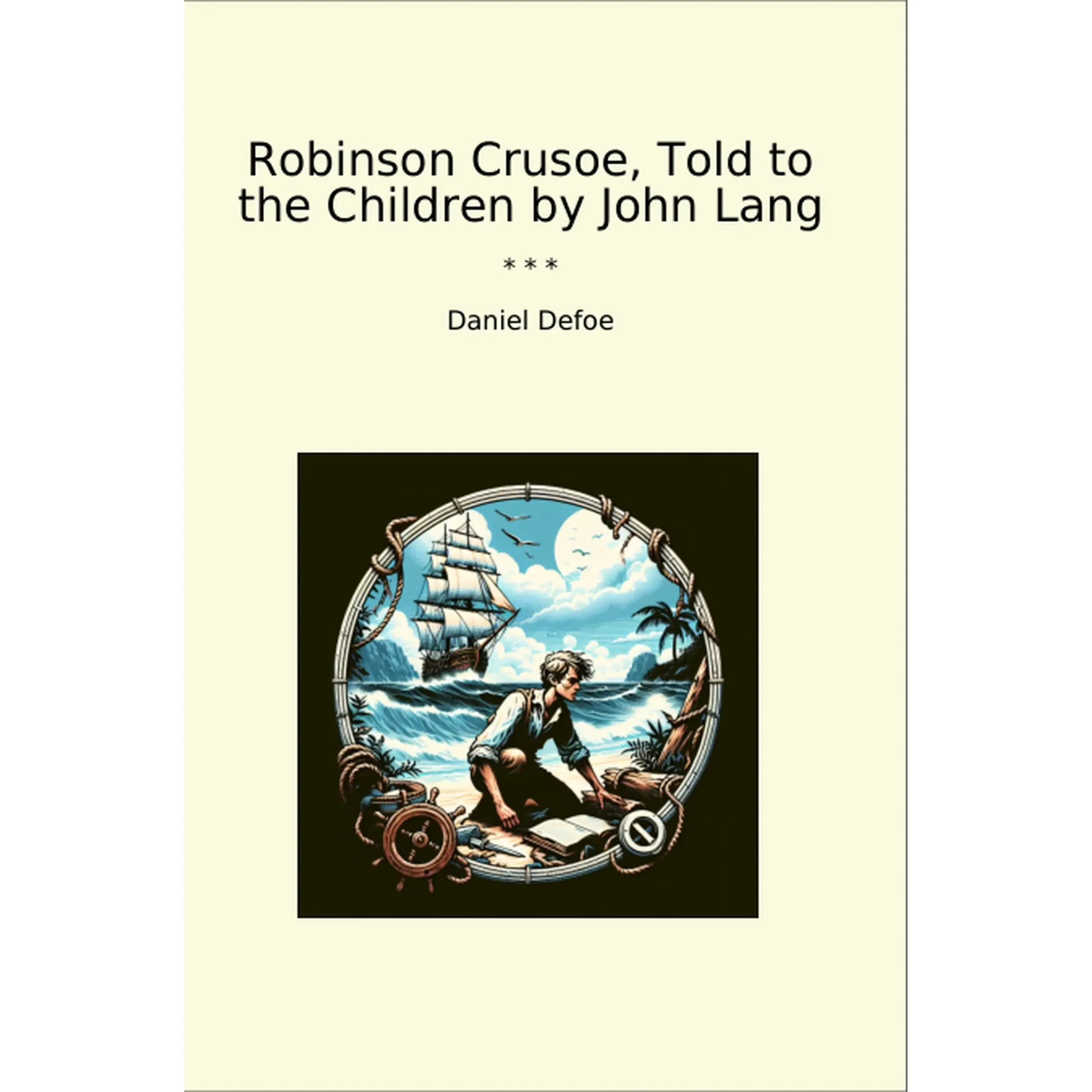 Book cover Robinson Crusoe, Told to the Children by John Lang