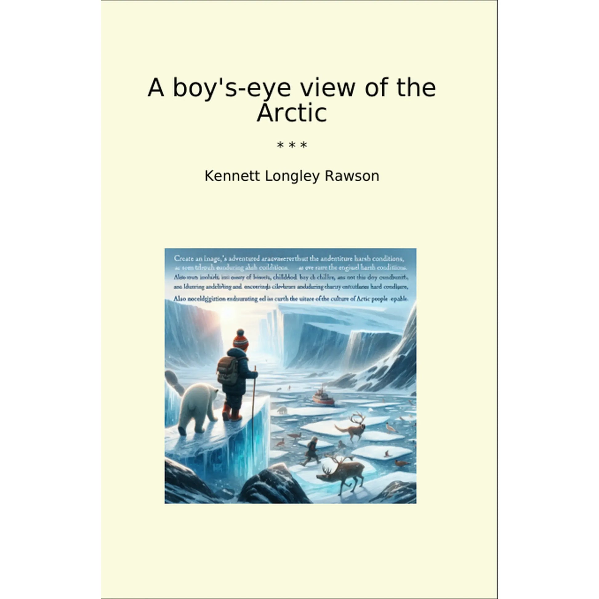Book cover A boy's-eye view of the Arctic