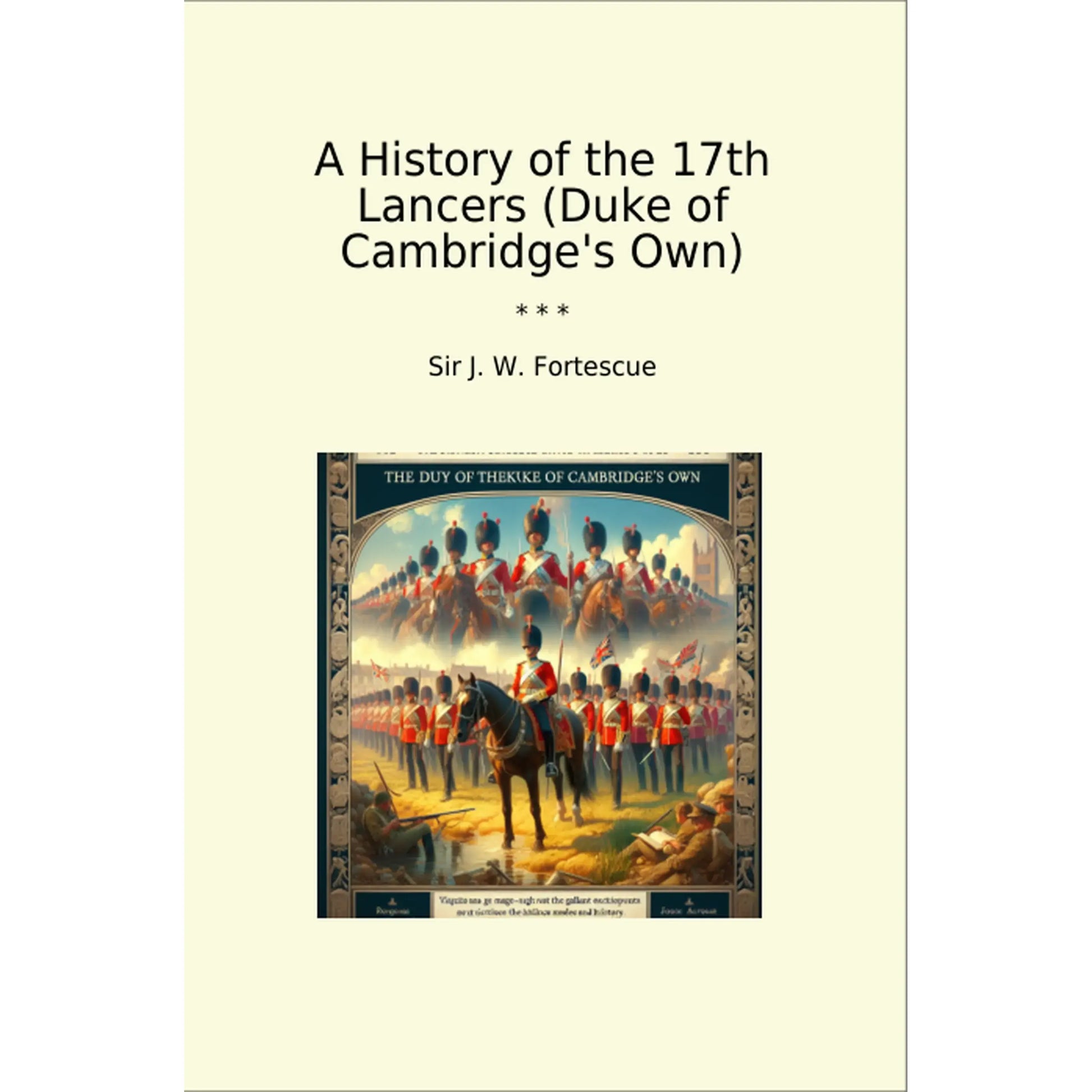 Book cover A History of the 17th Lancers (Duke of Cambridge's Own)