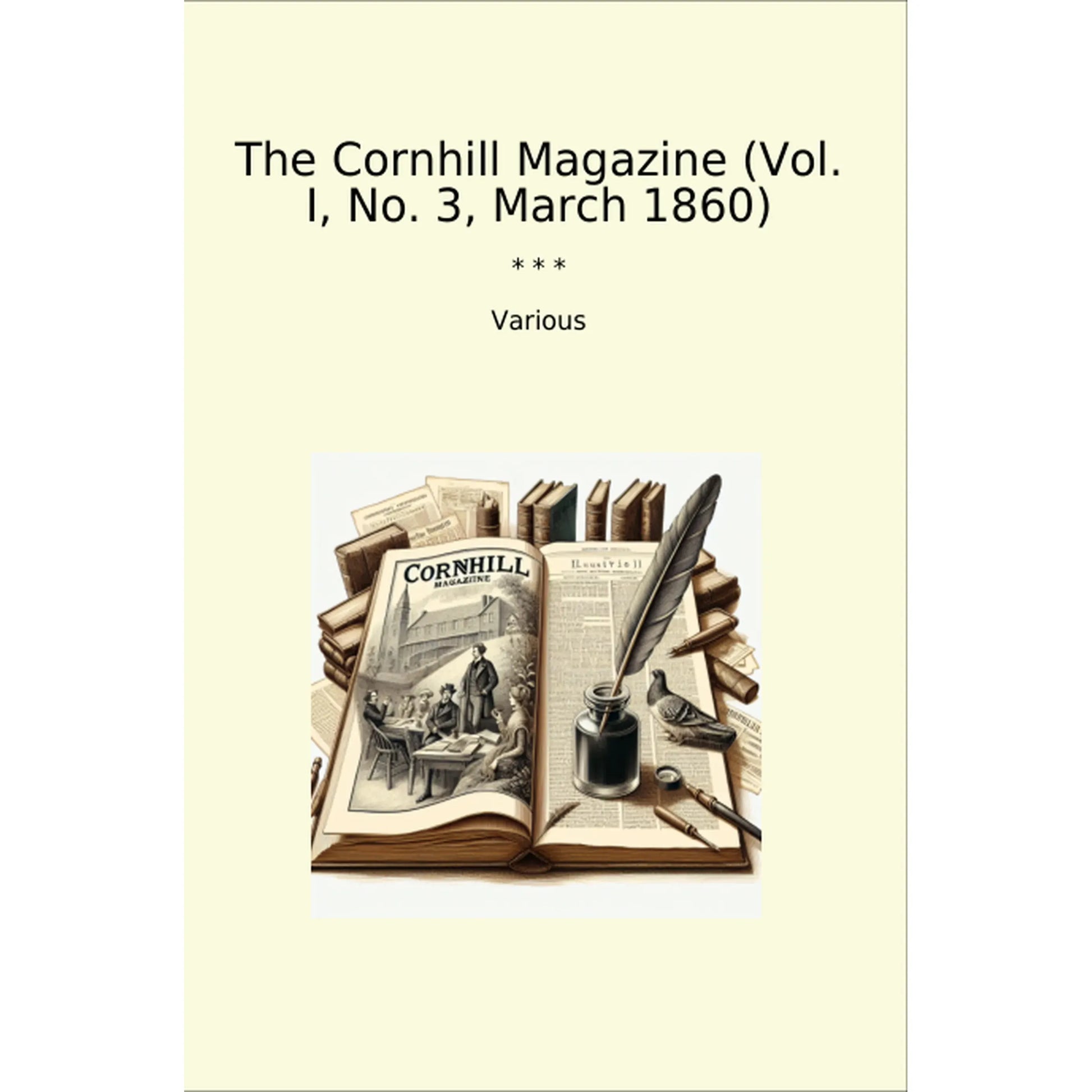 Book cover The Cornhill Magazine (Vol. I, No. 3, March 1860)