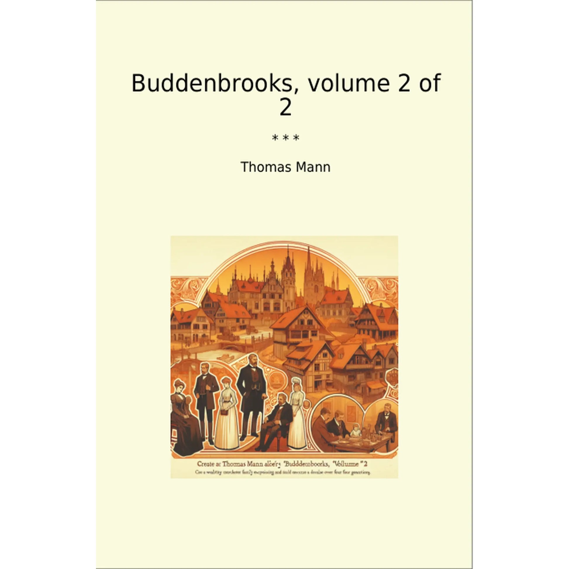 Book cover Buddenbrooks, volume 2 of 2