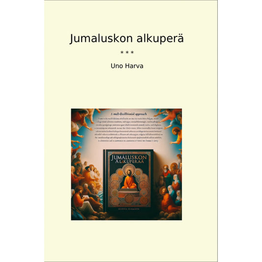 Book cover Jumaluskon alkuperä