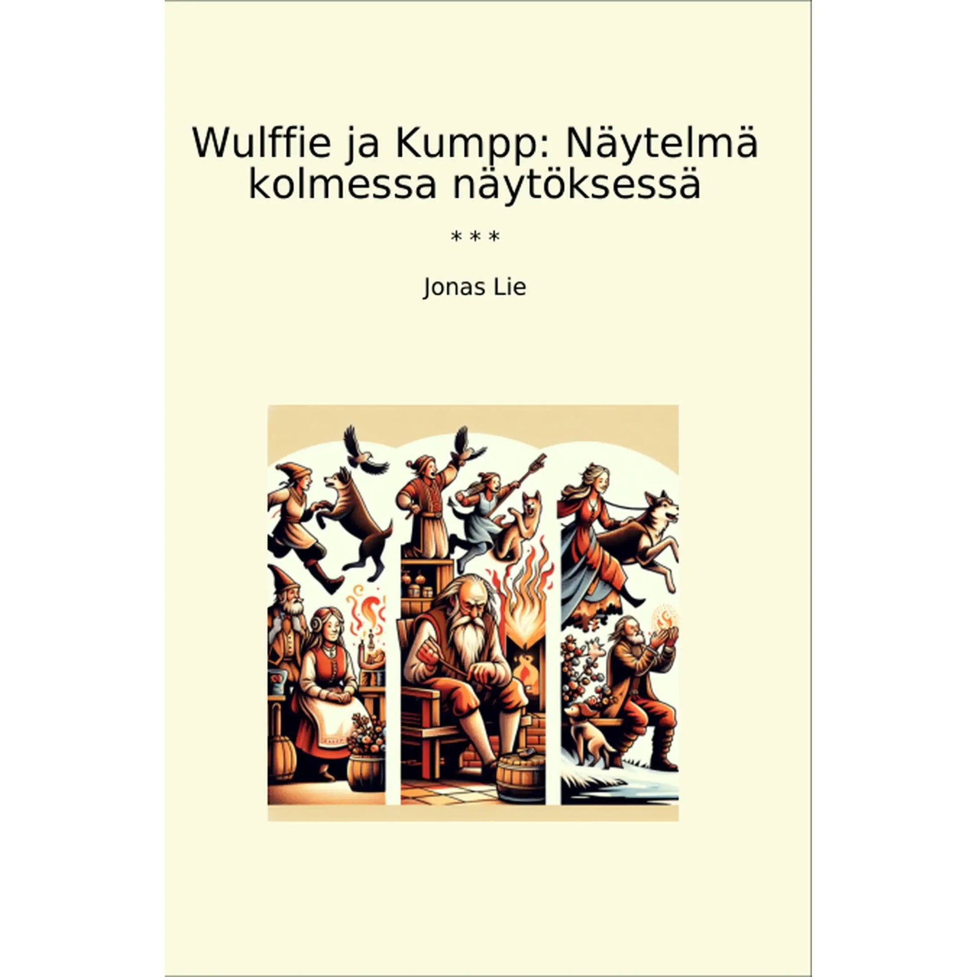Book cover Wulffie ja Kumpp: Näytelmä kolmessa näytöksessä