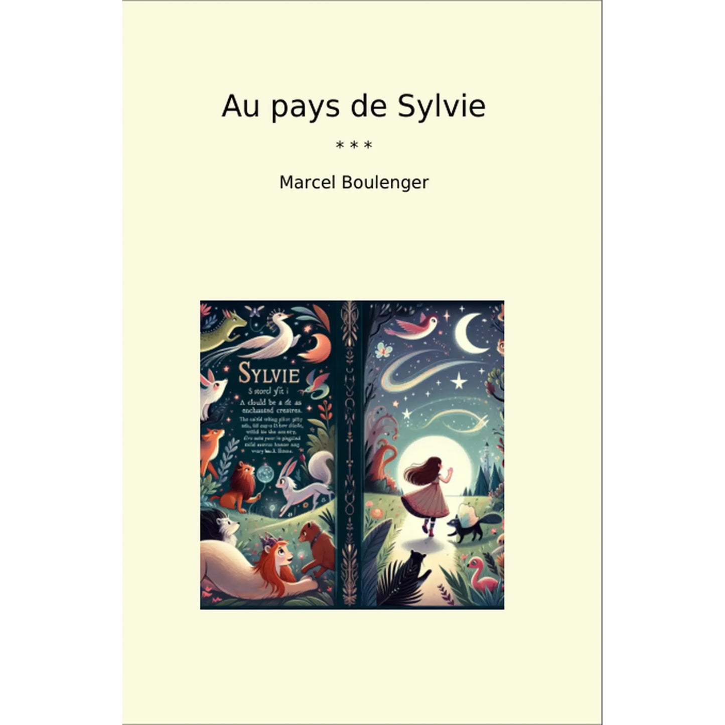 Book cover Au pays de Sylvie
