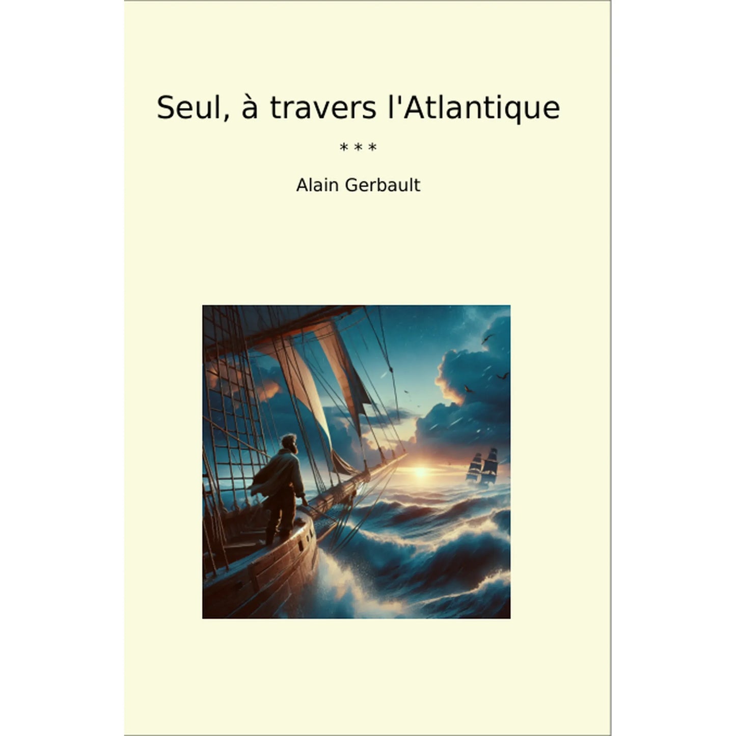 Book cover Seul, à travers l'Atlantique