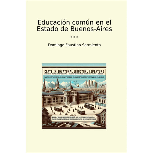 Book cover Educación común en el Estado de Buenos-Aires