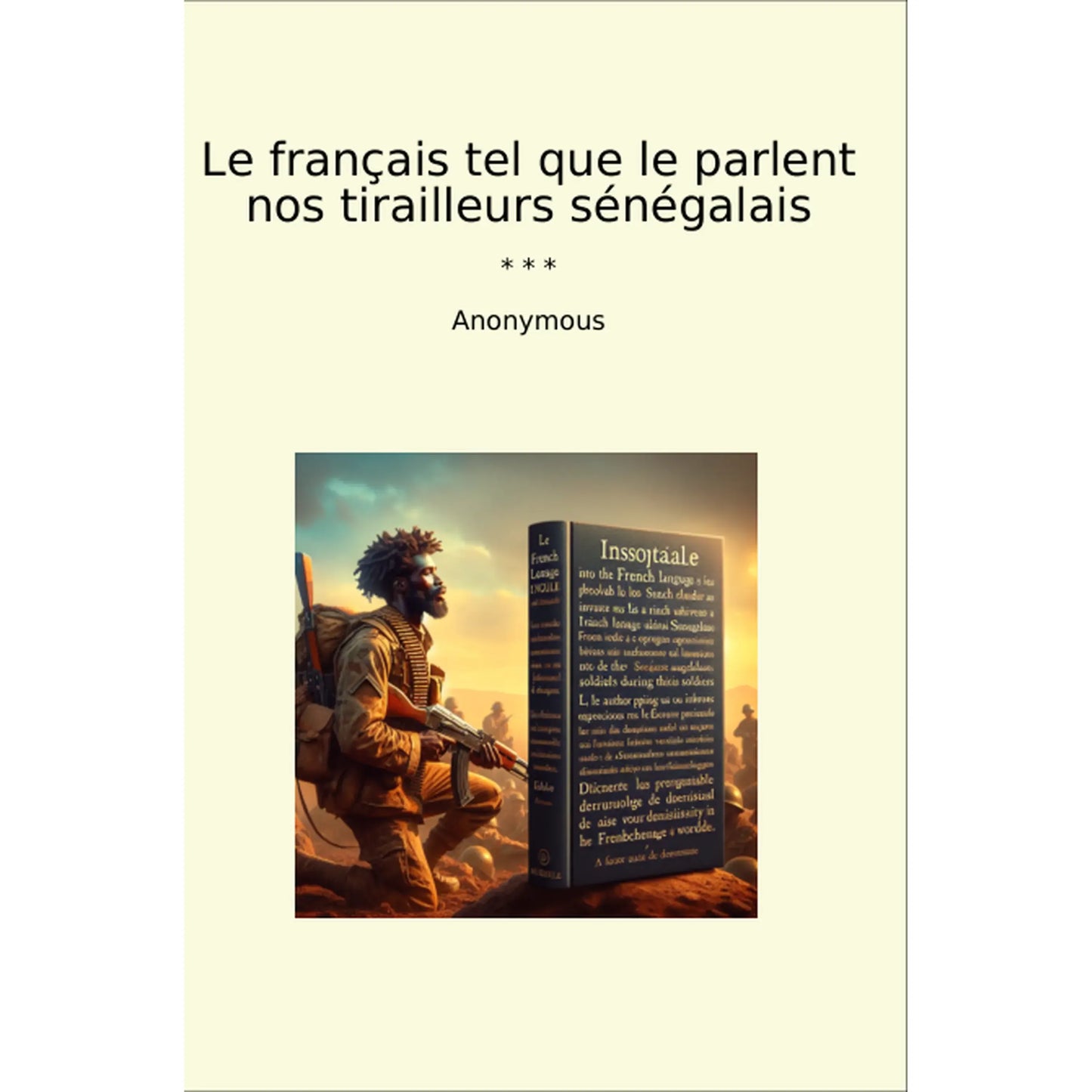 Book cover Le français tel que le parlent nos tirailleurs sénégalais
