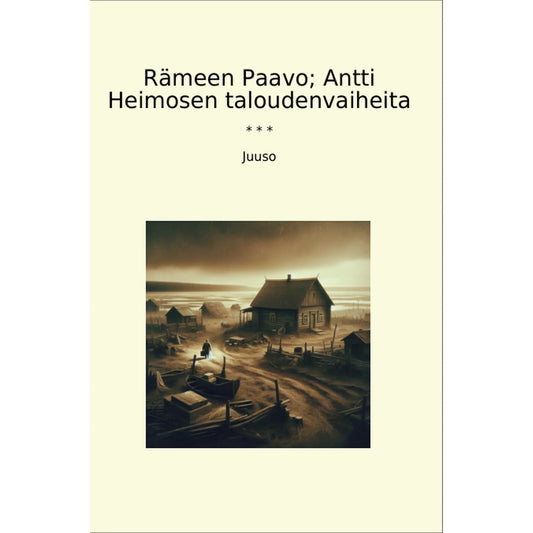 Book cover Rämeen Paavo; Antti Heimosen taloudenvaiheita