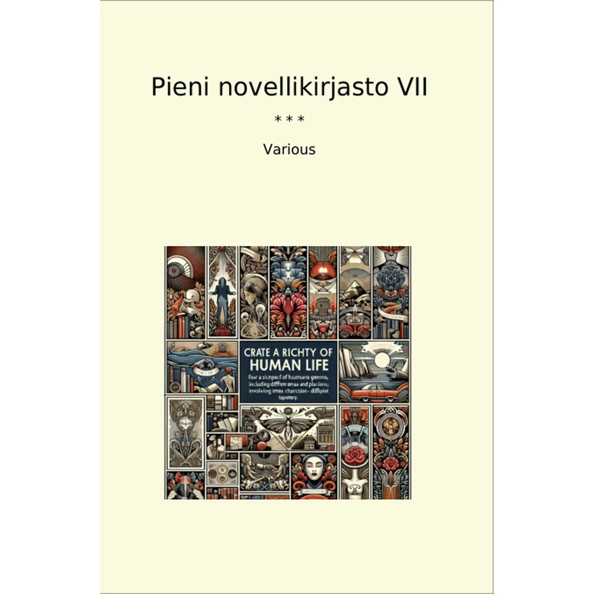 Book cover Pieni novellikirjasto VII