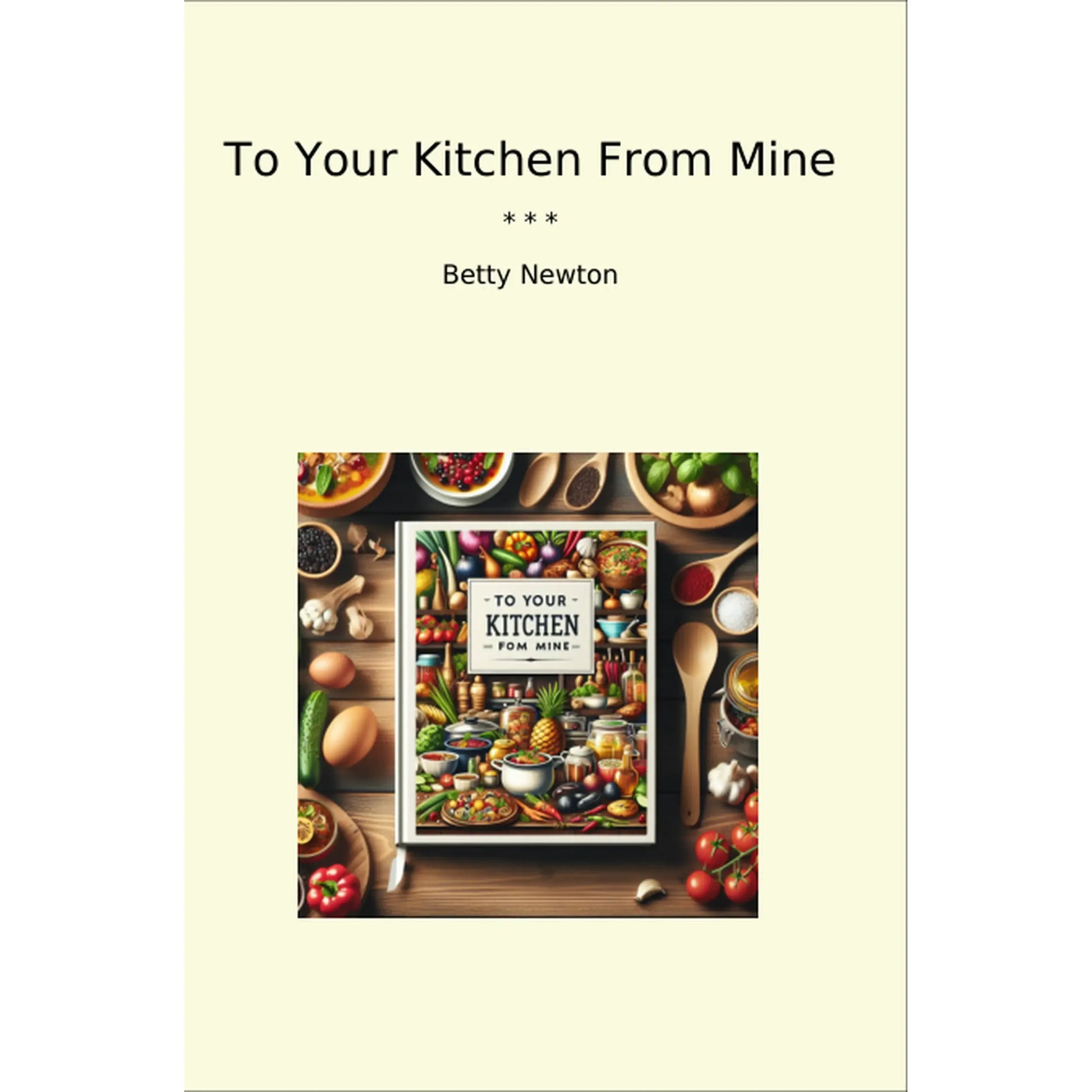 Book cover To Your Kitchen From Mine