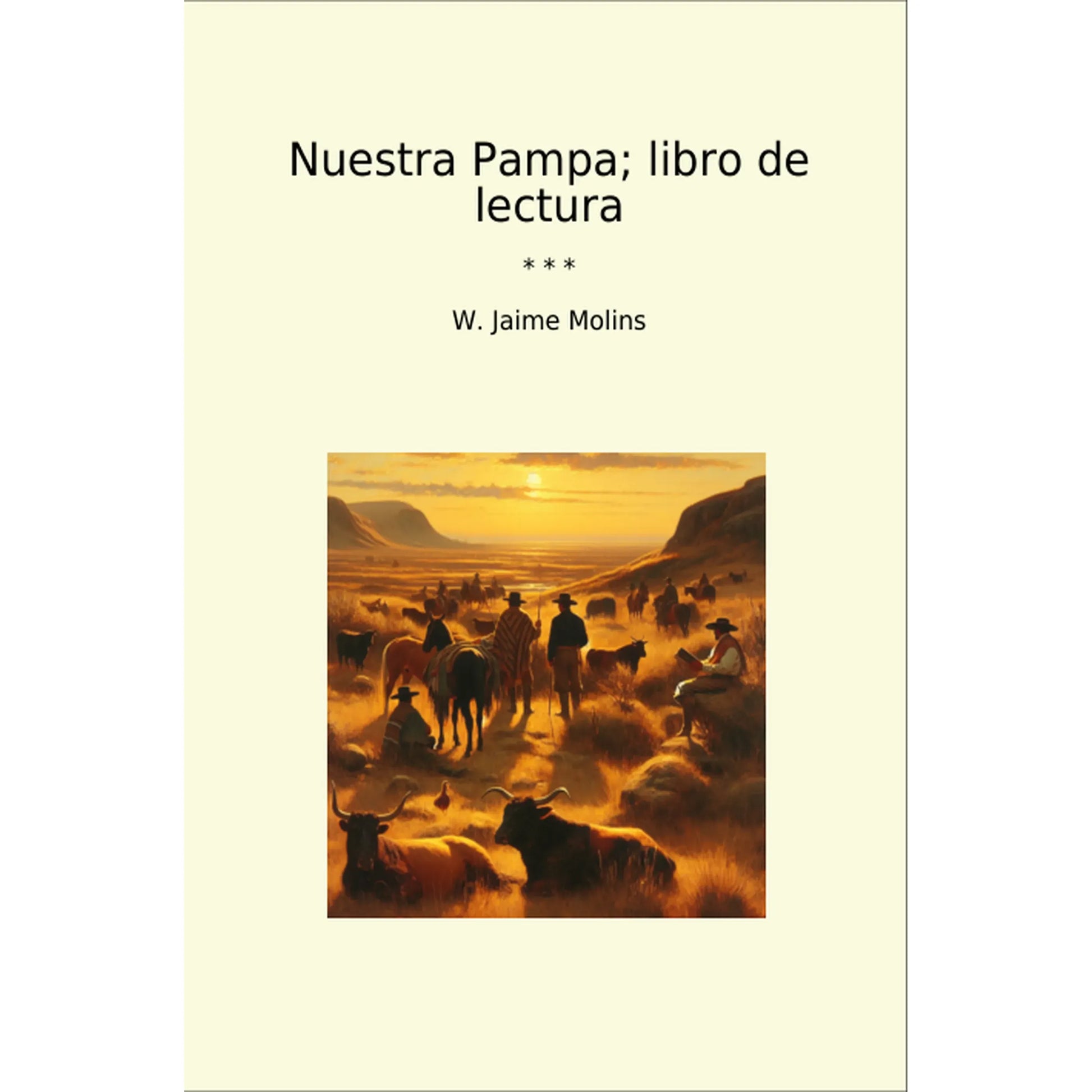 Book cover Nuestra Pampa; libro de lectura