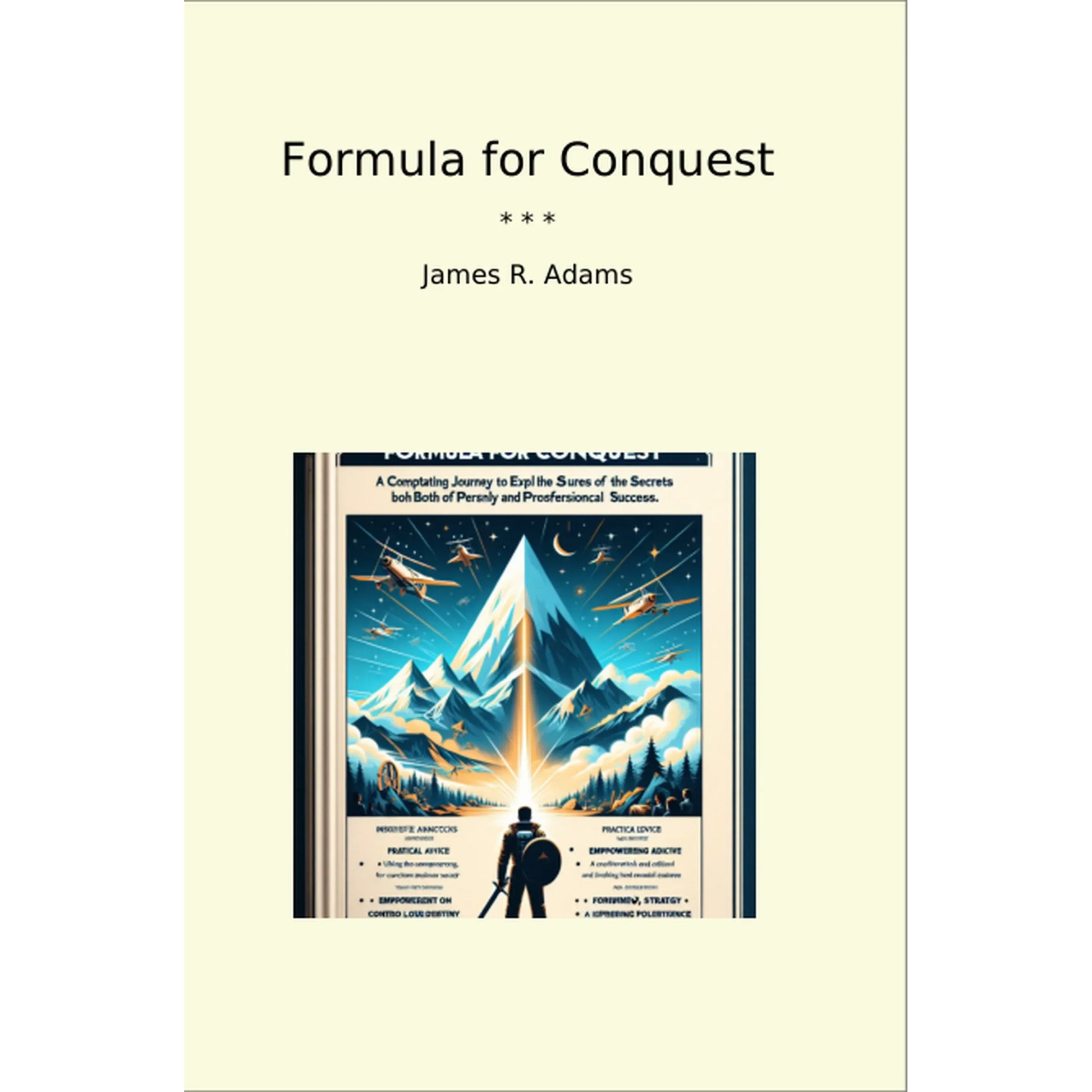 Book cover Formula for Conquest