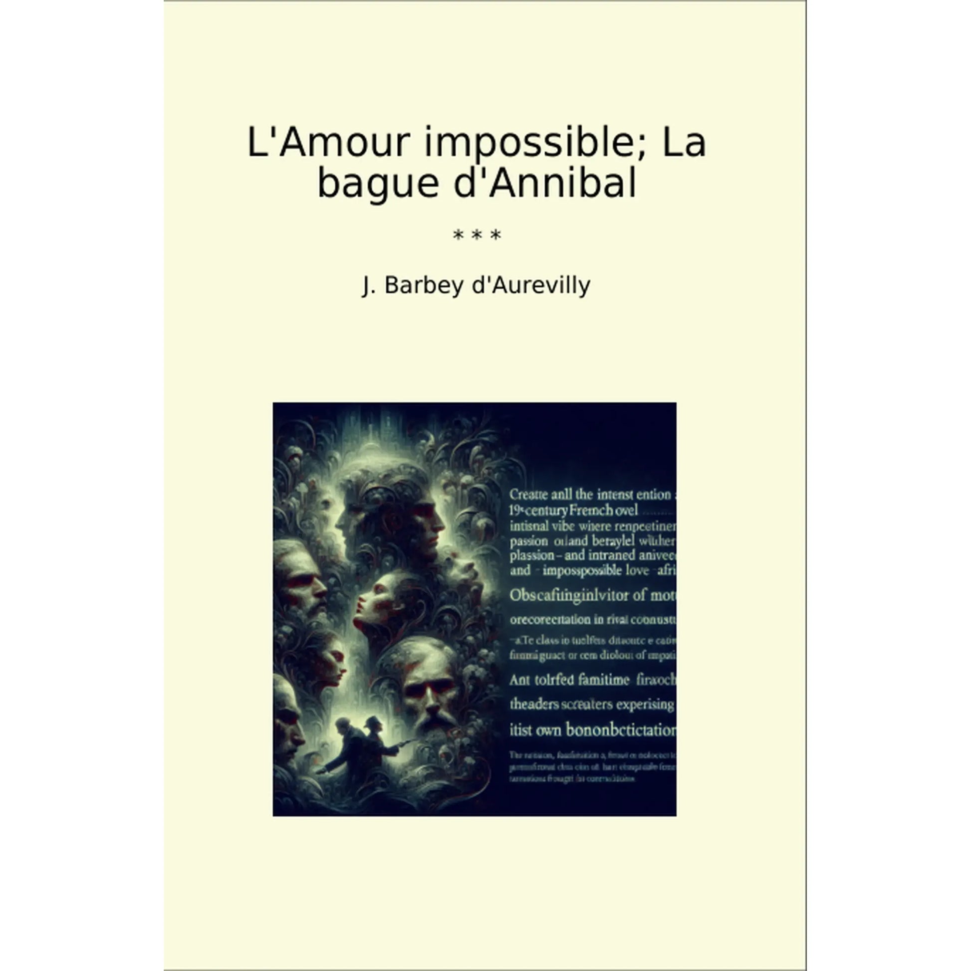 Book cover L'Amour impossible; La bague d'Annibal