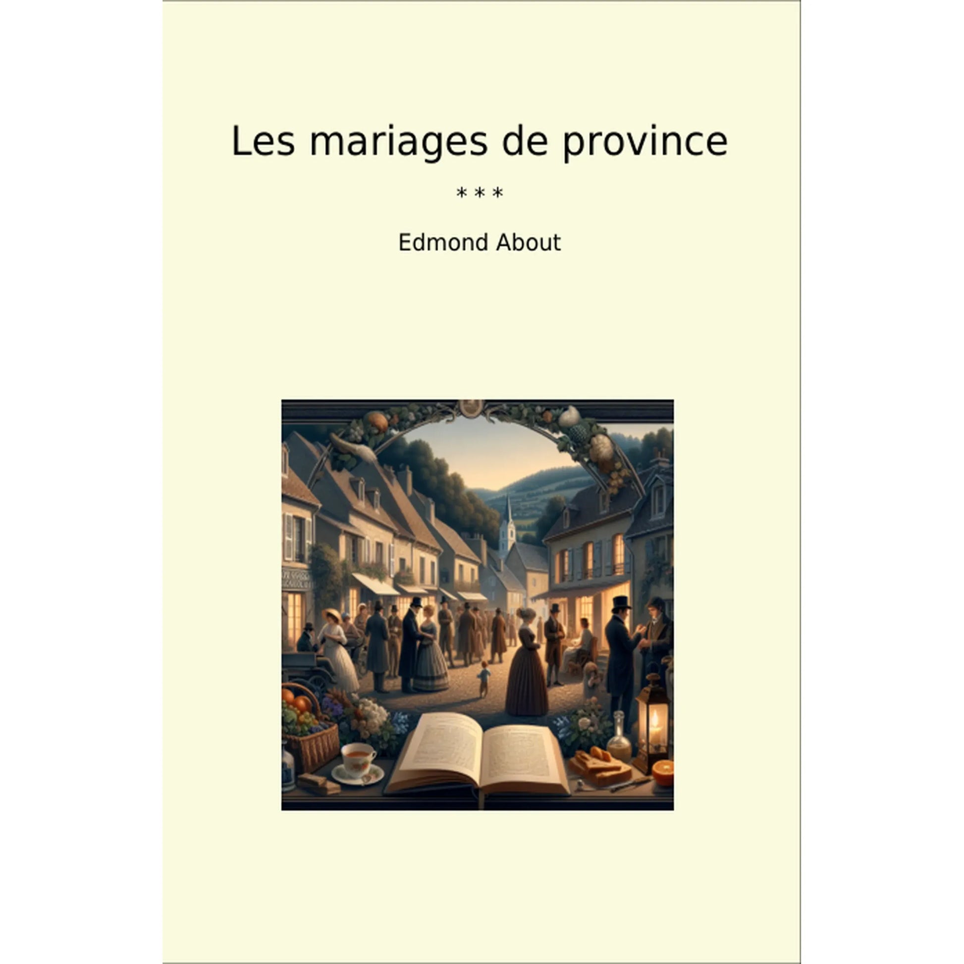 Book cover Les mariages de province