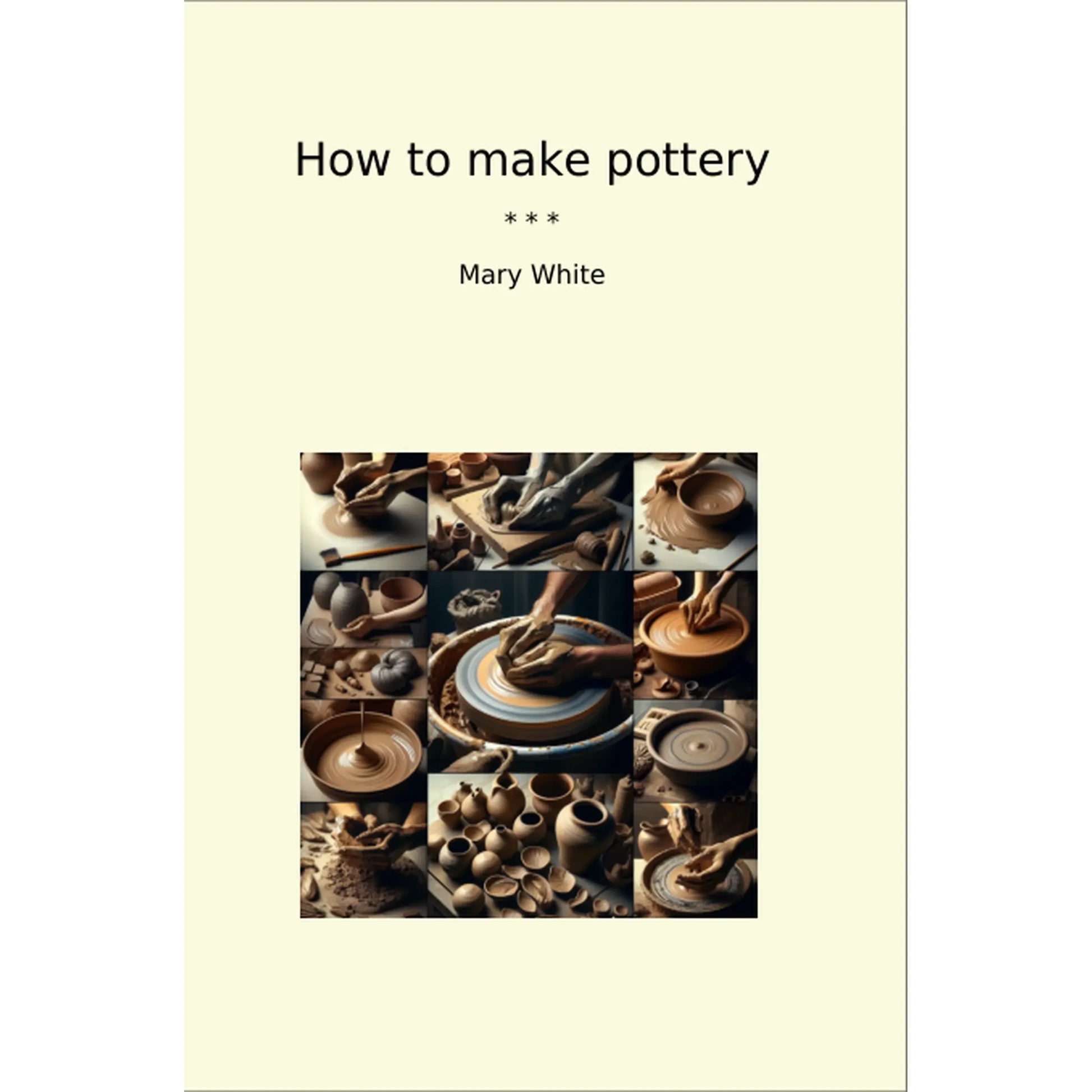 Book cover How to make pottery