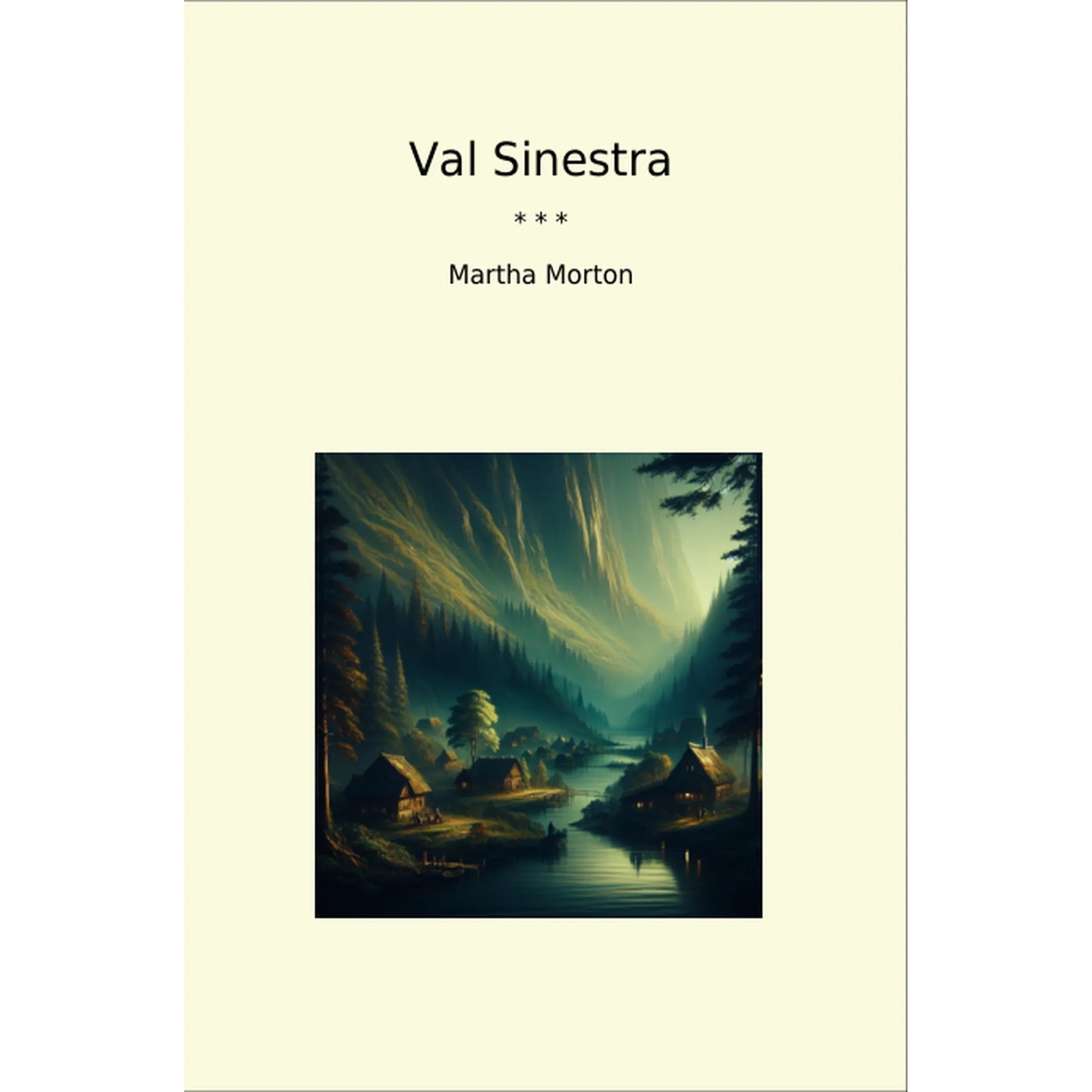 Book cover Val Sinestra