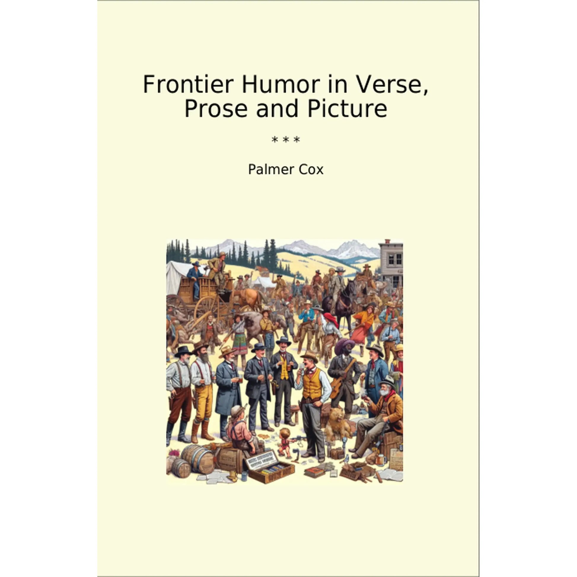Book cover Frontier Humor in Verse, Prose and Picture