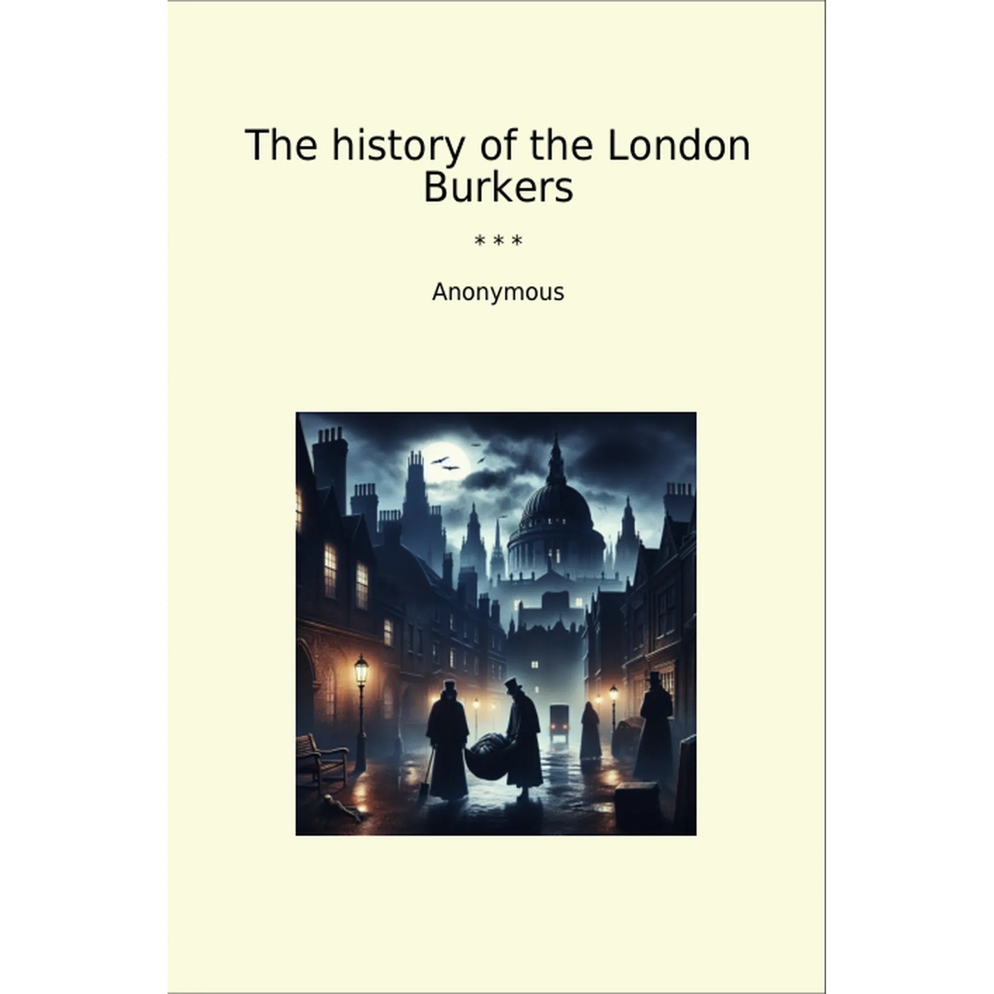 Book cover The history of the London Burkers