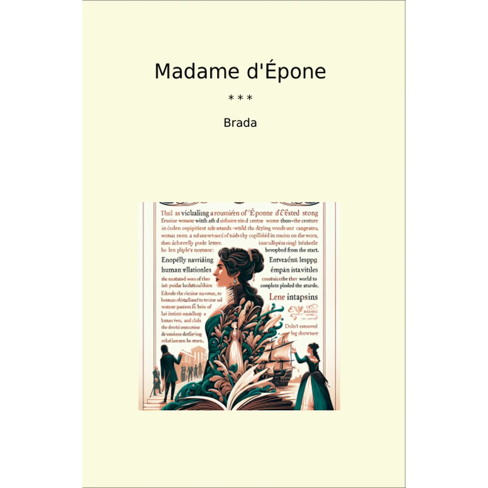 Book cover Madame d'Épone