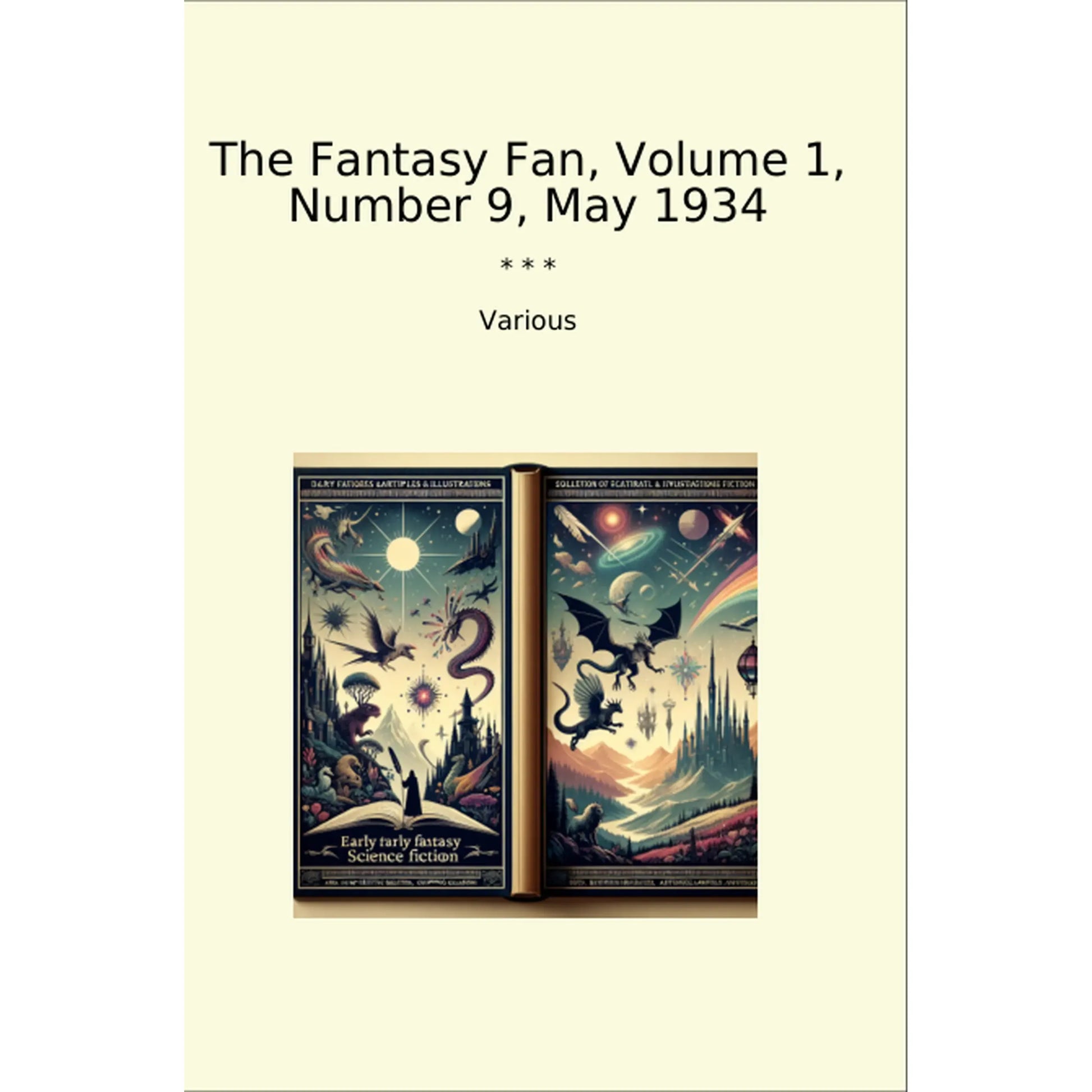 Book cover The Fantasy Fan, Volume 1, Number 9, May 1934