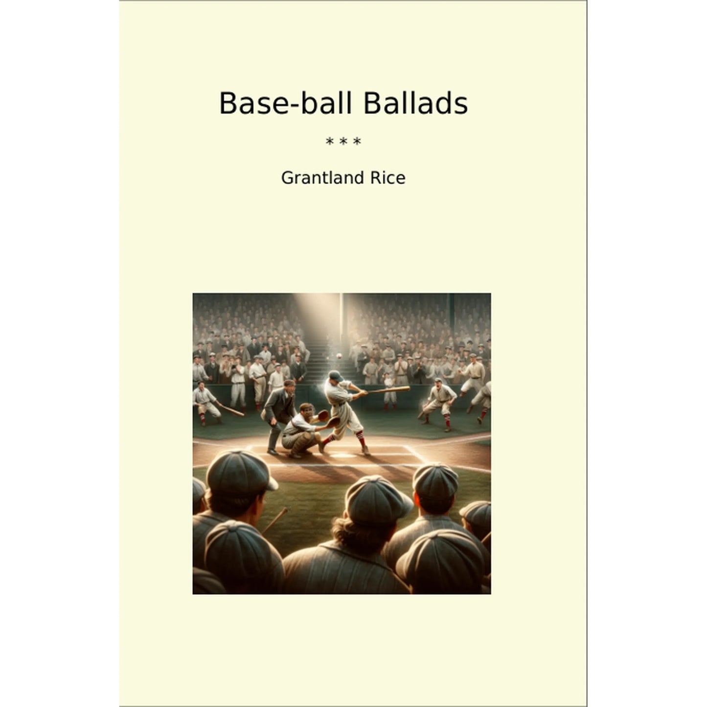 Book cover Base-ball Ballads