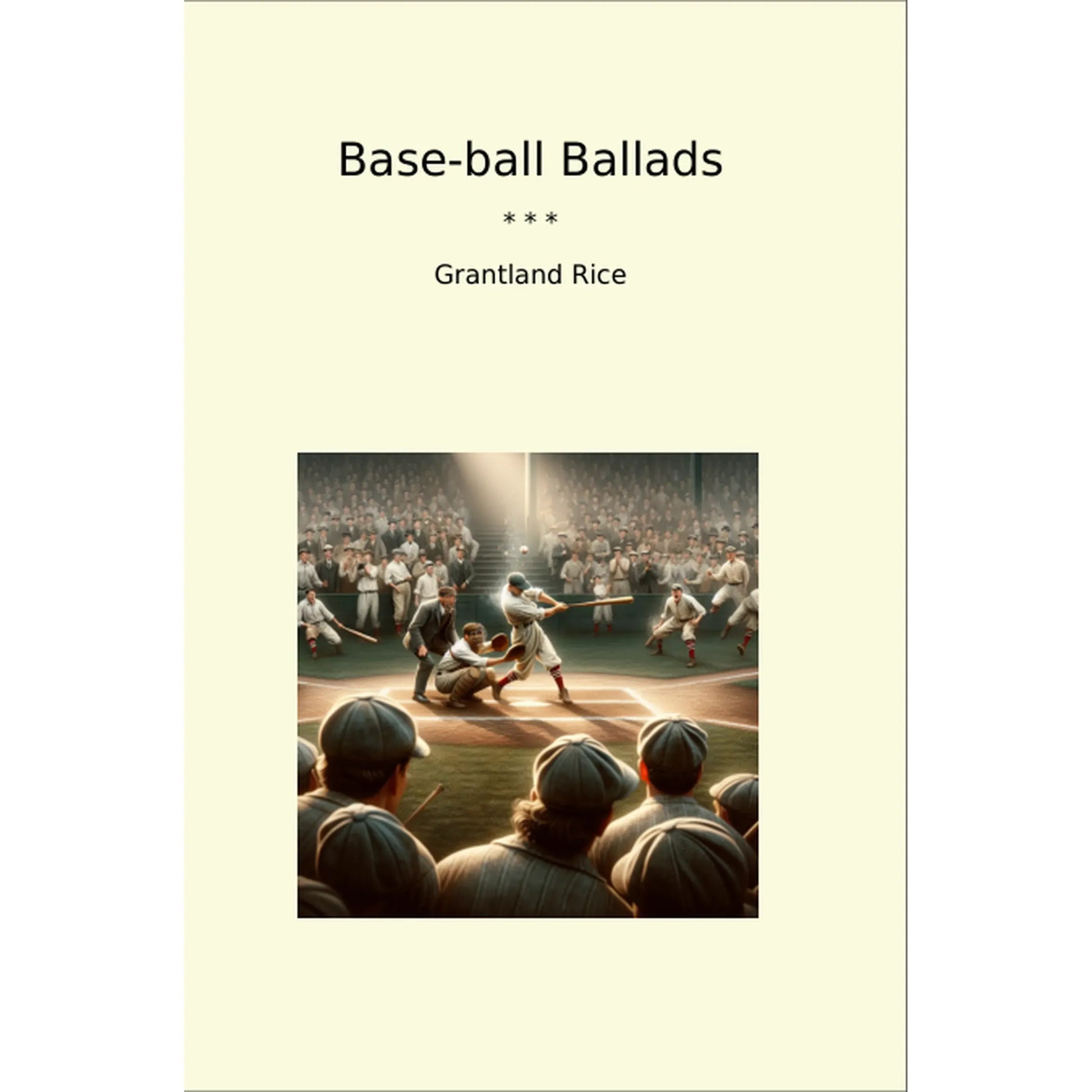 Book cover Base-ball Ballads