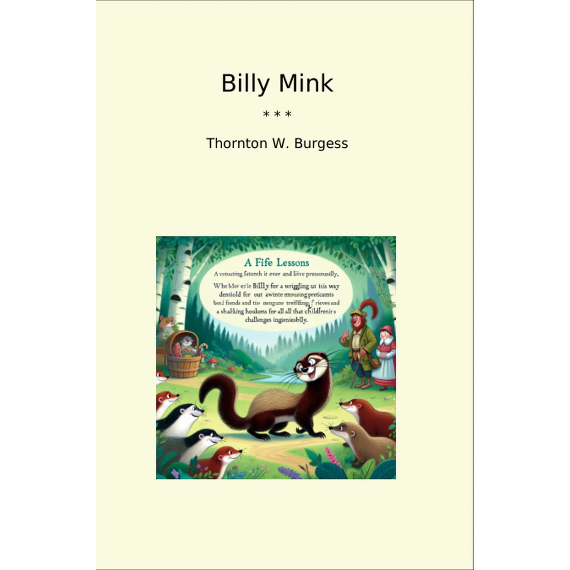 Book cover Billy Mink