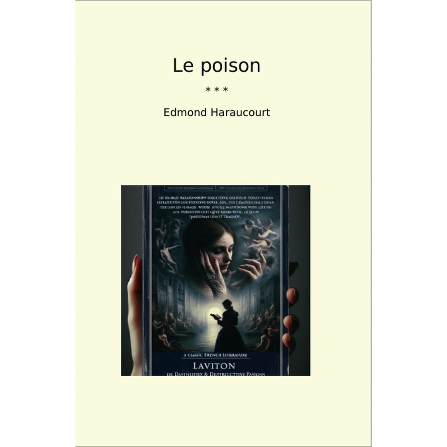 Book cover Le poison