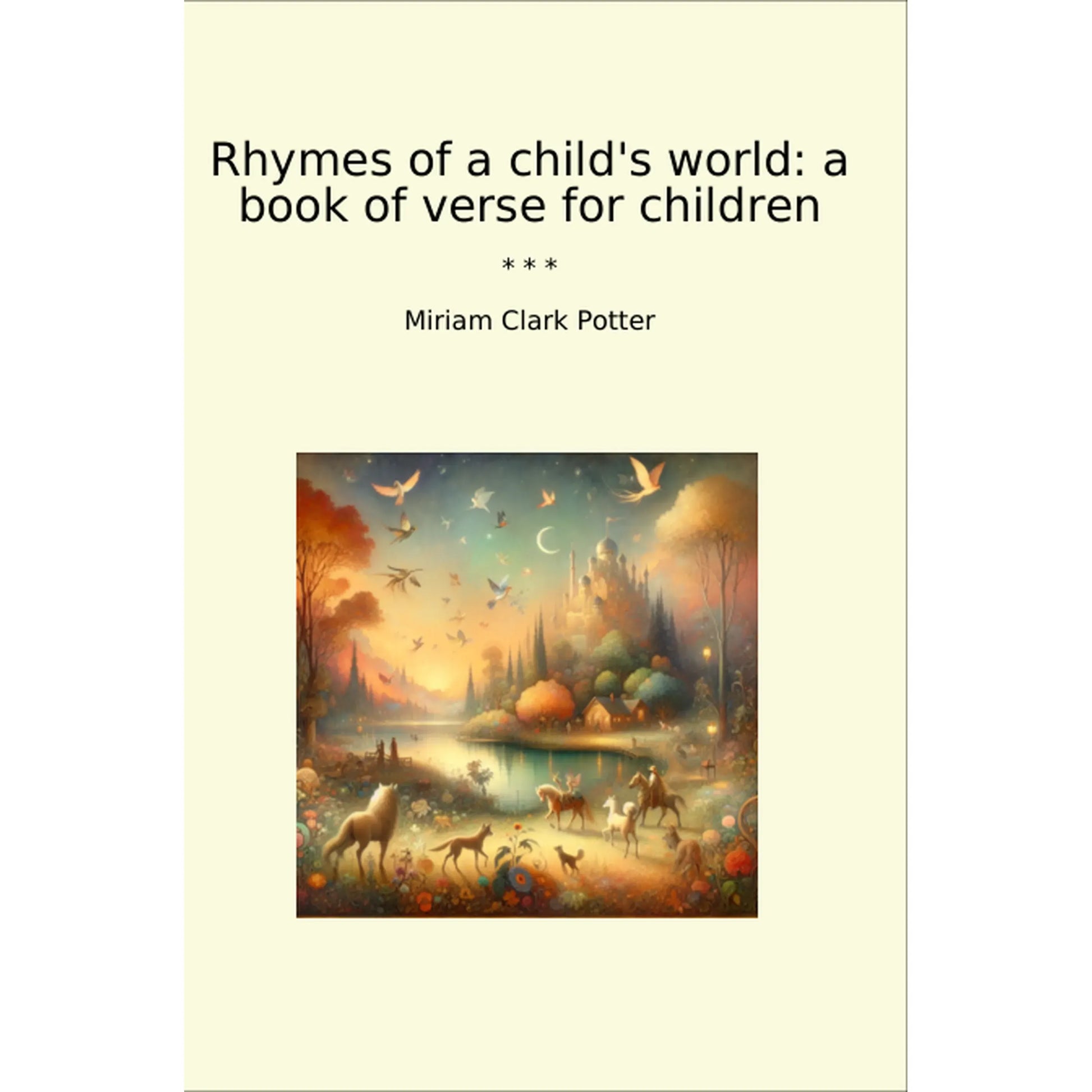Book cover Rhymes of a child's world: a book of verse for children