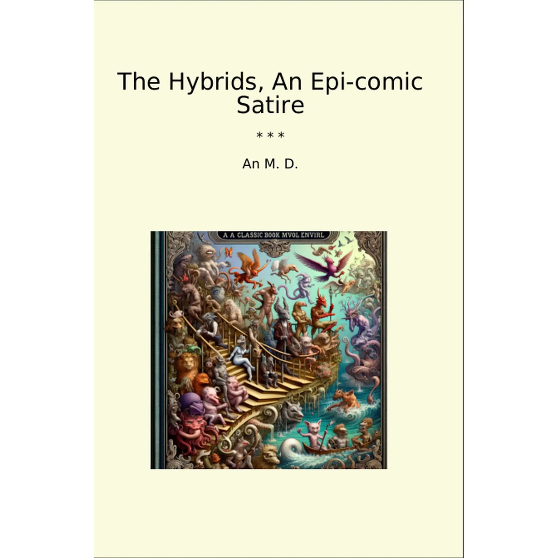 Book cover The Hybrids, An Epi-comic Satire