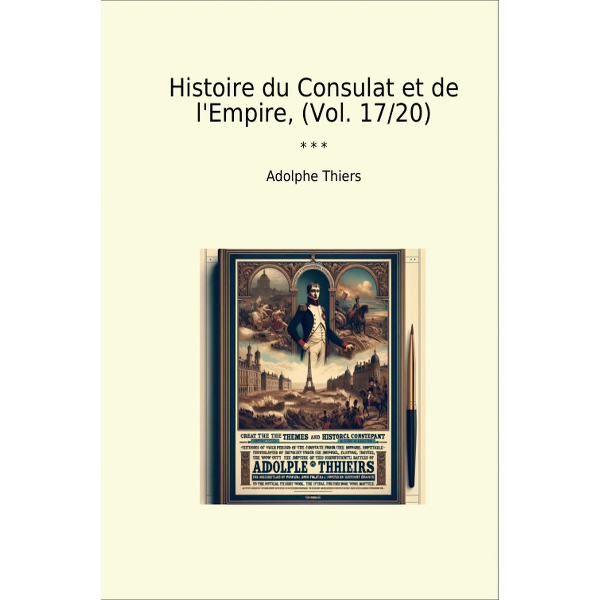 Book cover Histoire du Consulat et de l'Empire, (Vol. 17/20)