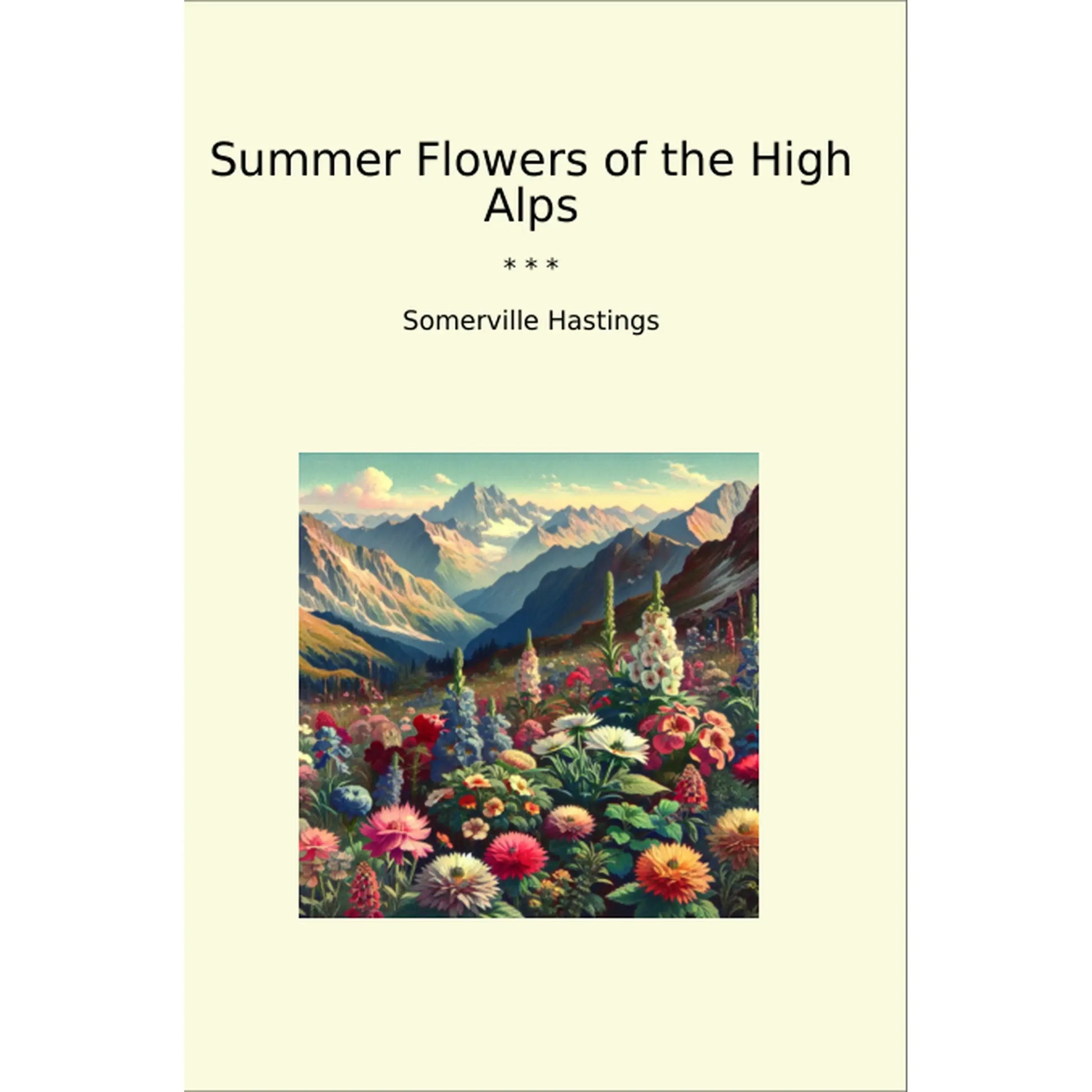 Book cover Summer Flowers of the High Alps