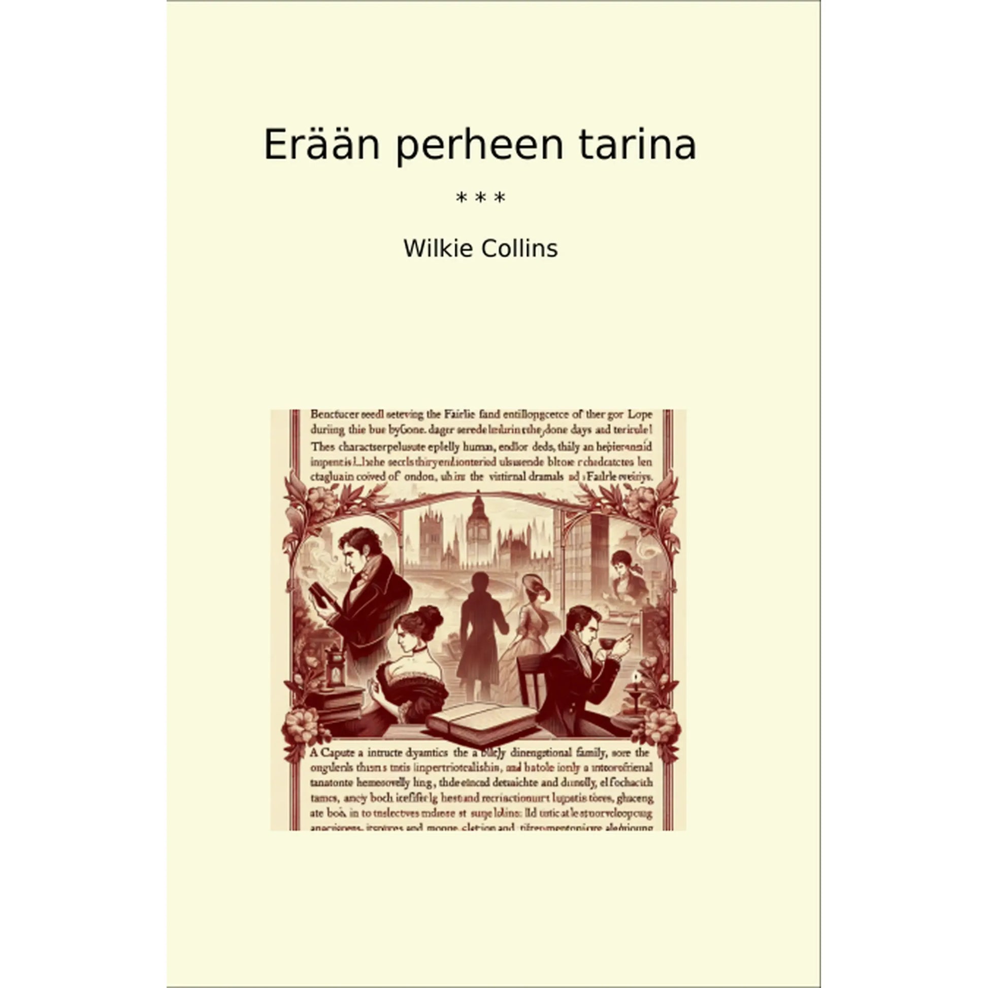 Book cover Erään perheen tarina